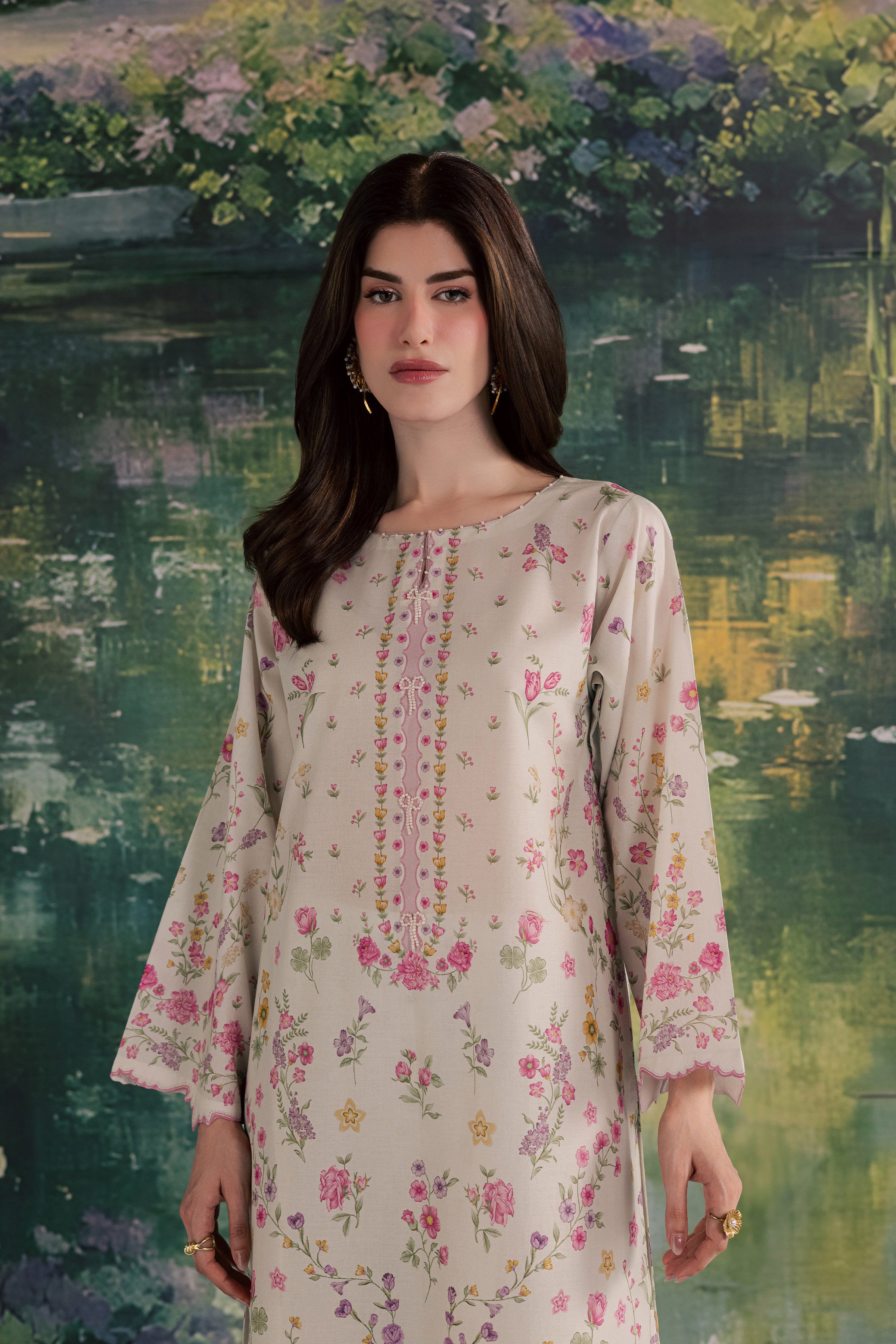  Yuki B 2Pc - Printed Lawn Dress BATIKSS26  BATIK   XS / Off White / Lawn-S / Off White / Lawn-M / Off White / Lawn-L / Off White / Lawn-XL / Off White / Lawn