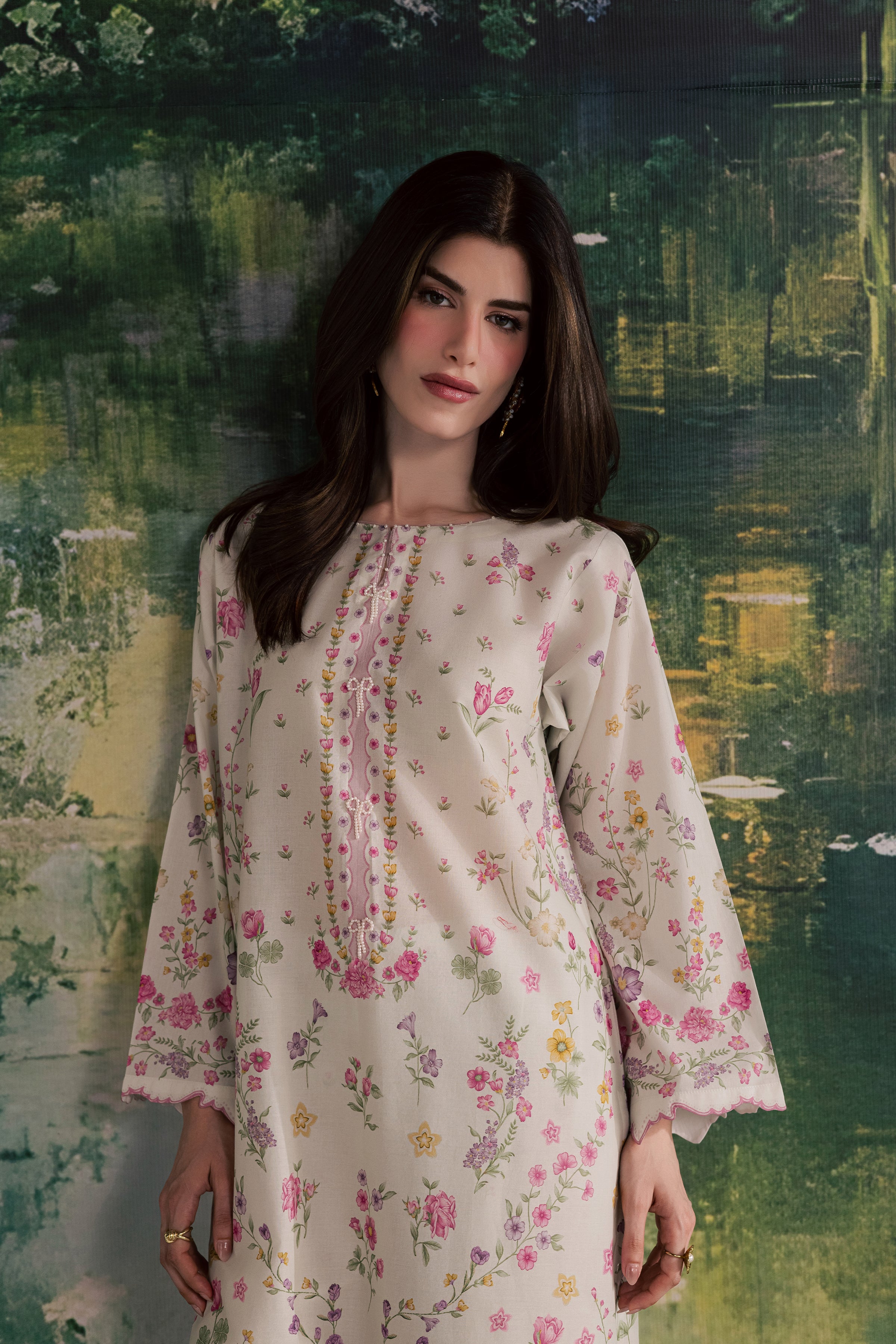  Yuki B 2Pc - Printed Lawn Dress BATIKSS26  BATIK   XS / Off White / Lawn-S / Off White / Lawn-M / Off White / Lawn-L / Off White / Lawn-XL / Off White / Lawn