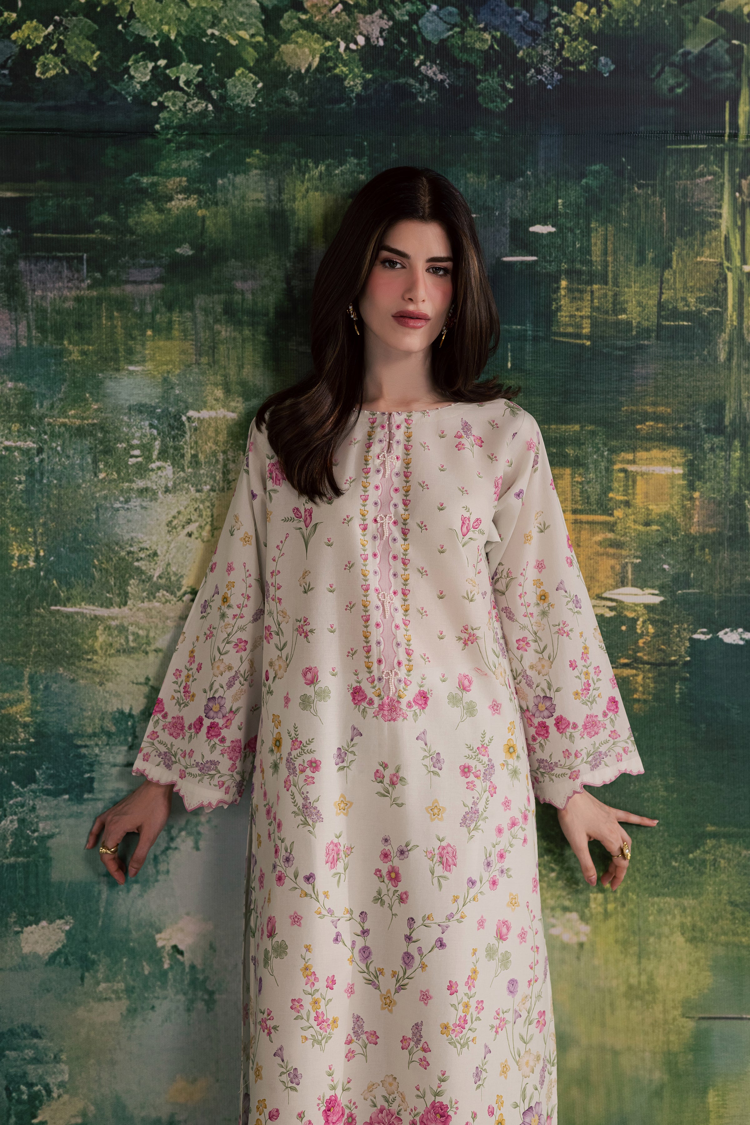  Yuki B 2Pc - Printed Lawn Dress BATIKSS26  BATIK   XS / Off White / Lawn-S / Off White / Lawn-M / Off White / Lawn-L / Off White / Lawn-XL / Off White / Lawn