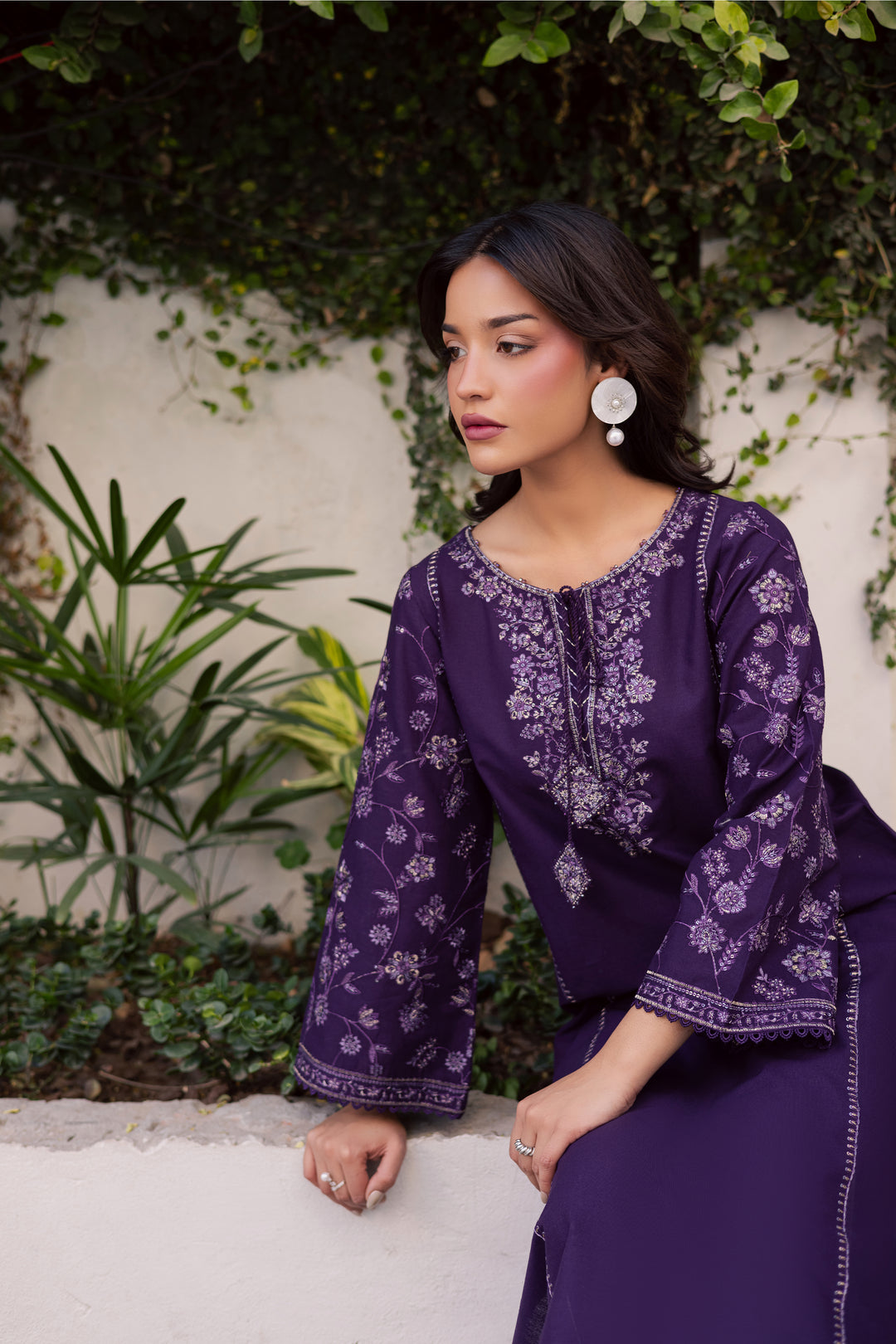  Yuura 2Pc - Embroidered Khaddar Dress BATIK WINTER PRET 2025  BATIK   XS / Purple / Khaddar-S / Purple / Khaddar-M / Purple / Khaddar-L / Purple / Khaddar-XL / Purple / Khaddar