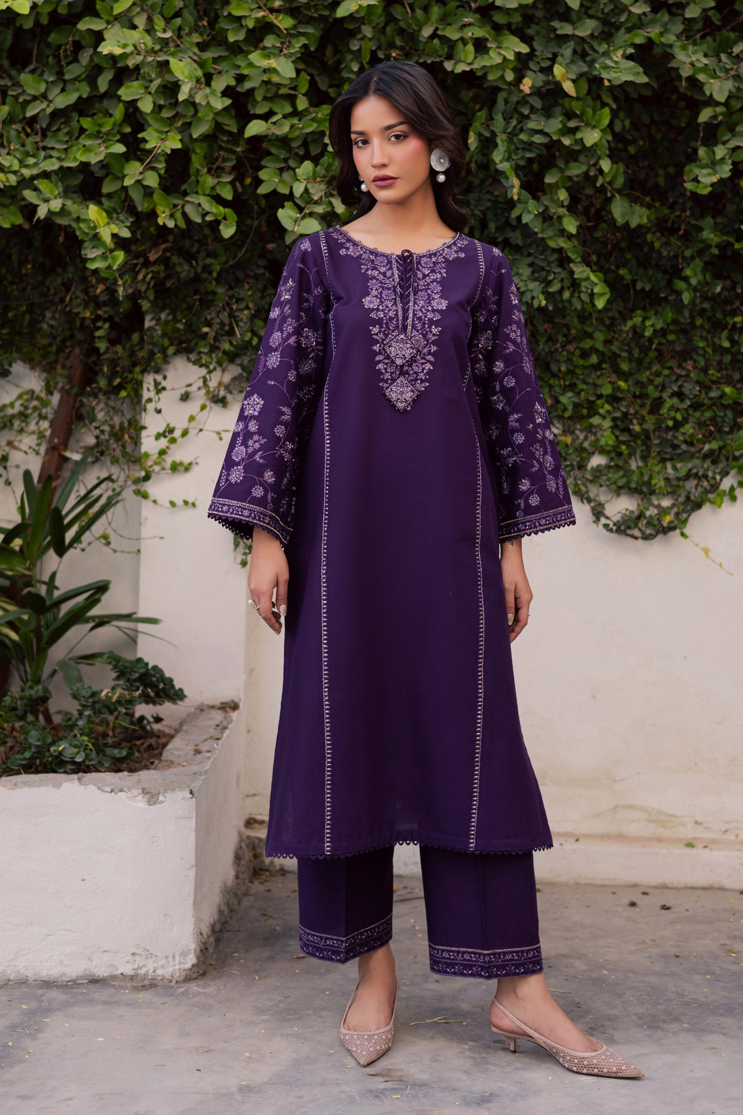  Yuura 2Pc - Embroidered Khaddar Dress BATIK WINTER PRET 2025  BATIK   XS / Purple / Khaddar-S / Purple / Khaddar-M / Purple / Khaddar-L / Purple / Khaddar-XL / Purple / Khaddar