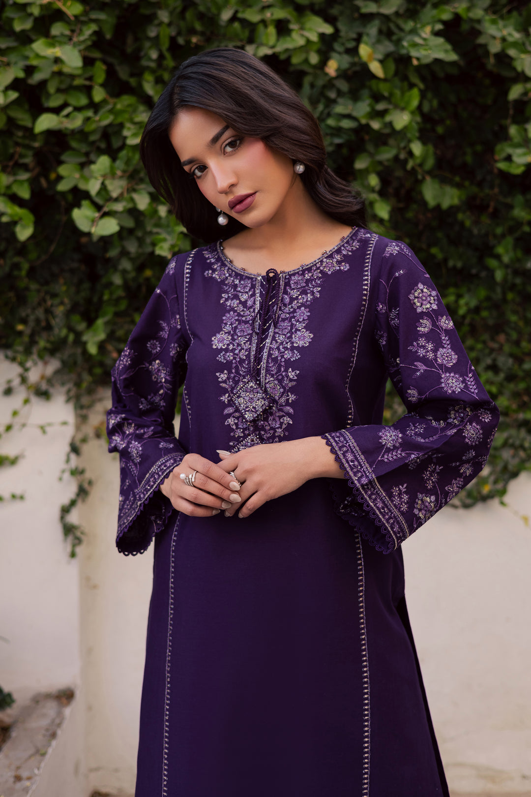  Yuura 2Pc - Embroidered Khaddar Dress BATIK WINTER PRET 2025  BATIK   XS / Purple / Khaddar-S / Purple / Khaddar-M / Purple / Khaddar-L / Purple / Khaddar-XL / Purple / Khaddar