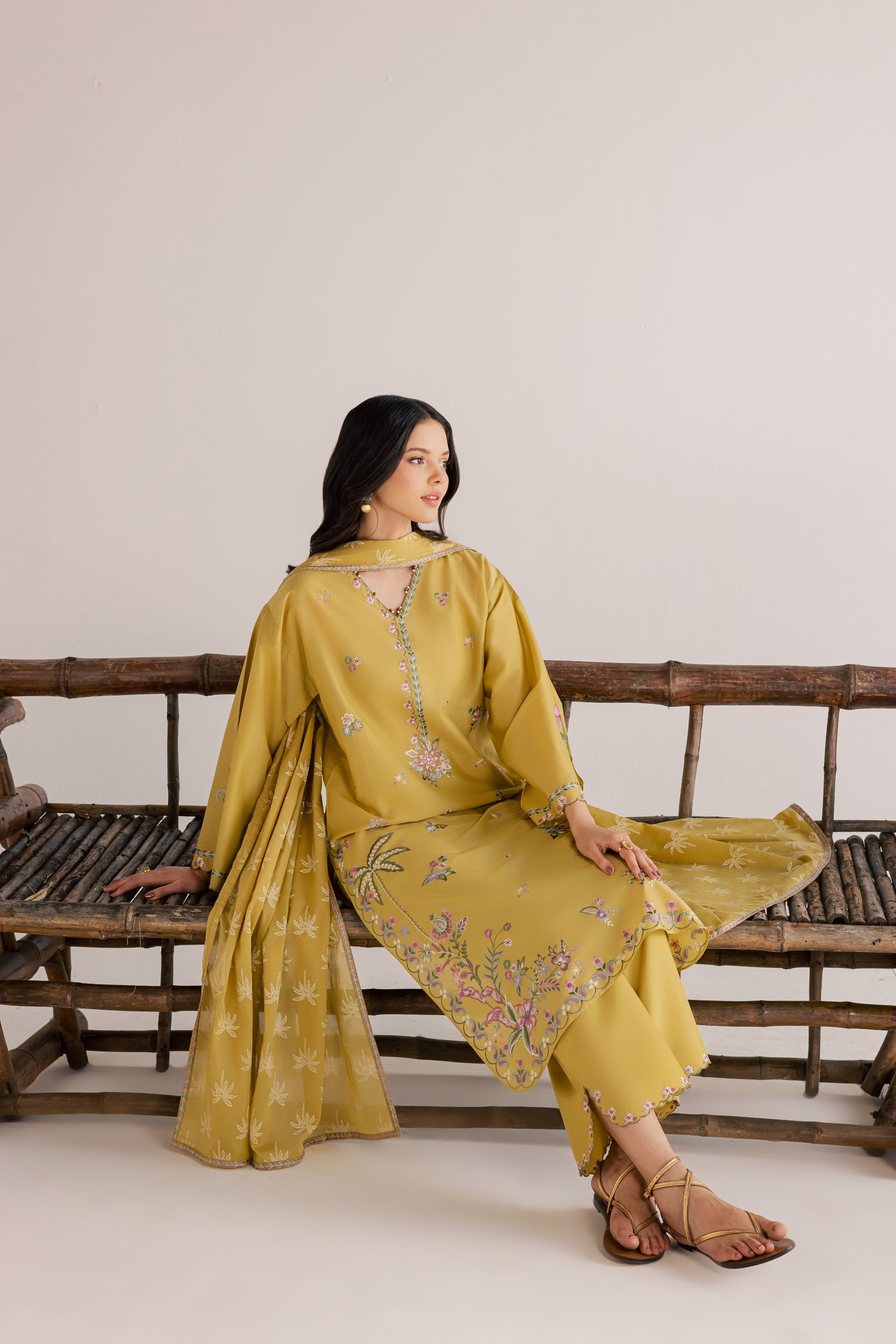  Zaitoon 3Pc - Embroidered Lawn Dress EverydayEdit26  BATIK   XS / Lime Green / Pima Lawn-S / Lime Green / Pima Lawn-M / Lime Green / Pima Lawn-L / Lime Green / Pima Lawn-XL / Lime Green / Pima Lawn