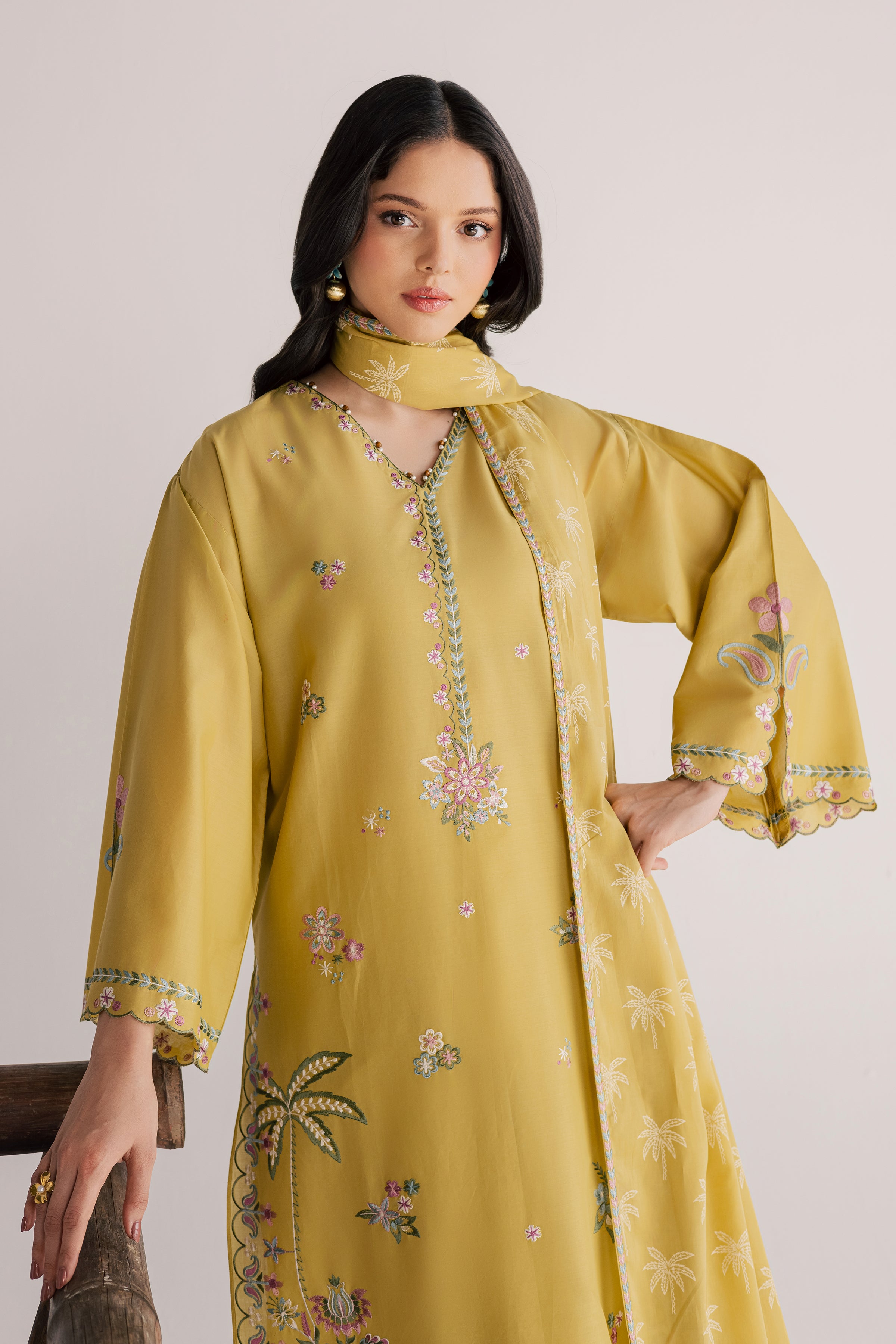  Zaitoon 3Pc - Embroidered Lawn Dress EverydayEdit26  BATIK   XS / Lime Green / Pima Lawn-S / Lime Green / Pima Lawn-M / Lime Green / Pima Lawn-L / Lime Green / Pima Lawn-XL / Lime Green / Pima Lawn