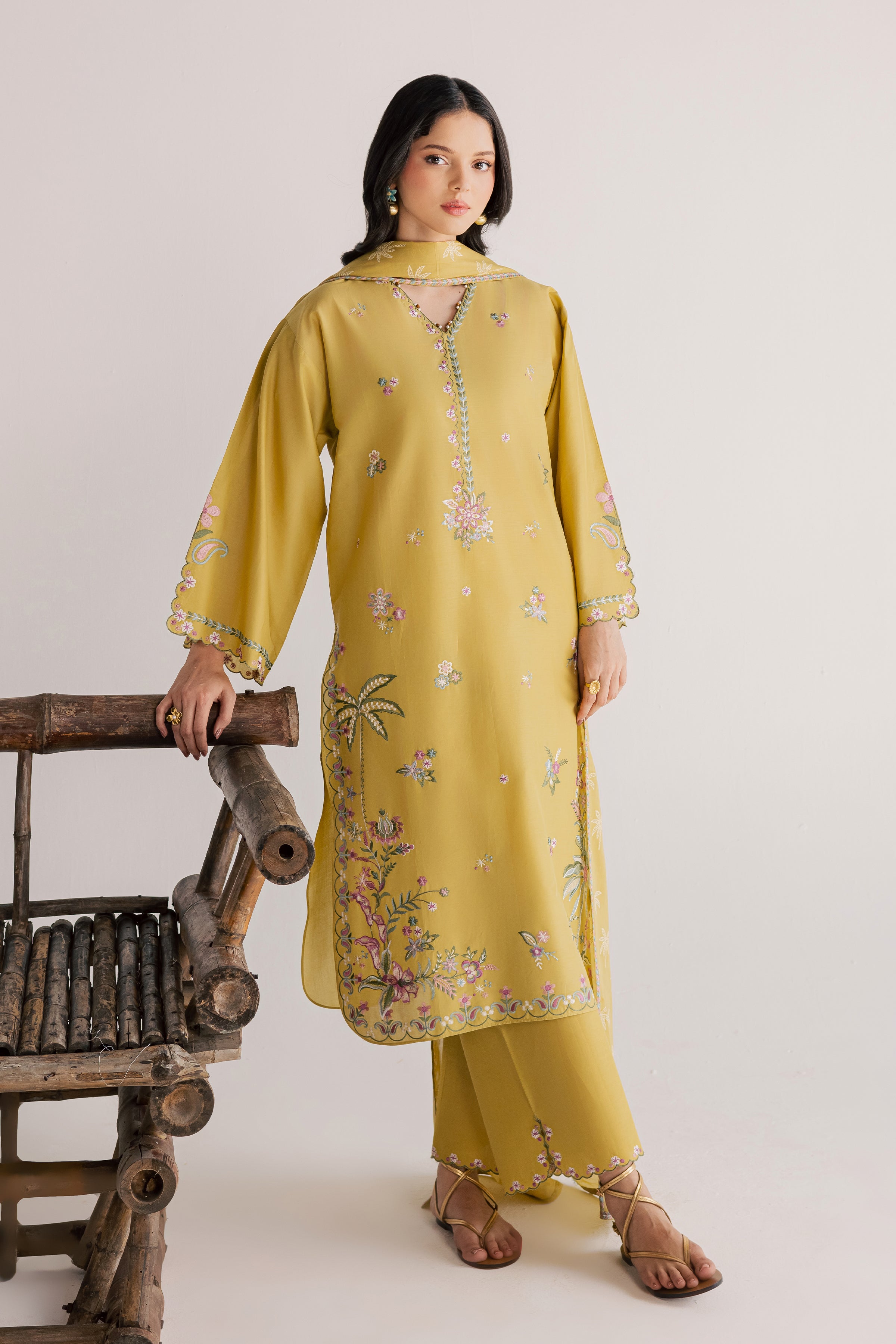  Zaitoon 3Pc - Embroidered Lawn Dress EverydayEdit26  BATIK   XS / Lime Green / Pima Lawn-S / Lime Green / Pima Lawn-M / Lime Green / Pima Lawn-L / Lime Green / Pima Lawn-XL / Lime Green / Pima Lawn