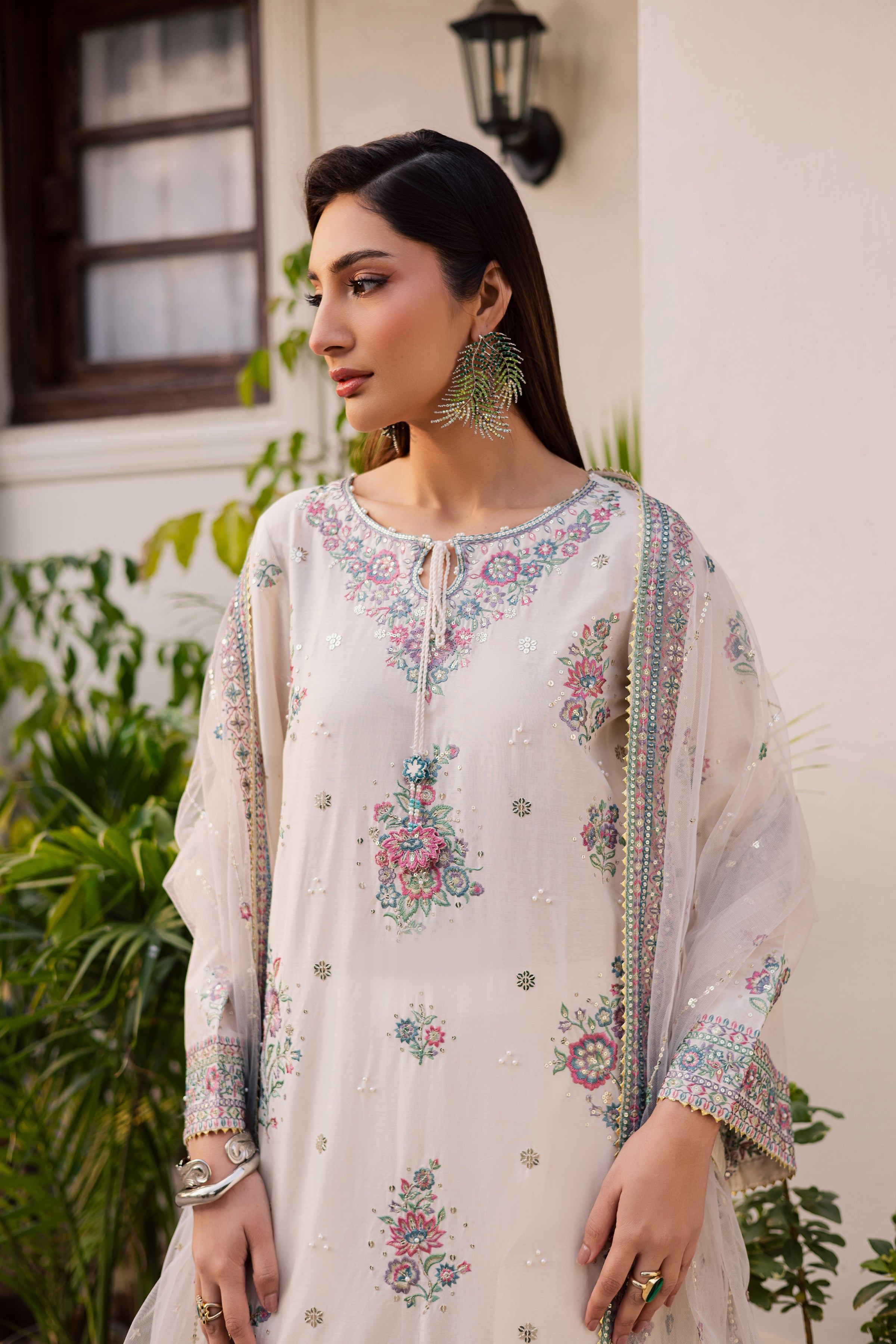  Zarkhuba 3Pc - Festive Embroidered Lawn BATIKEID2026  BATIK   XS / White Swan / Pima Lawn-S / White Swan / Pima Lawn-M / White Swan / Pima Lawn-L / White Swan / Pima Lawn-XL / White Swan / Pima Lawn