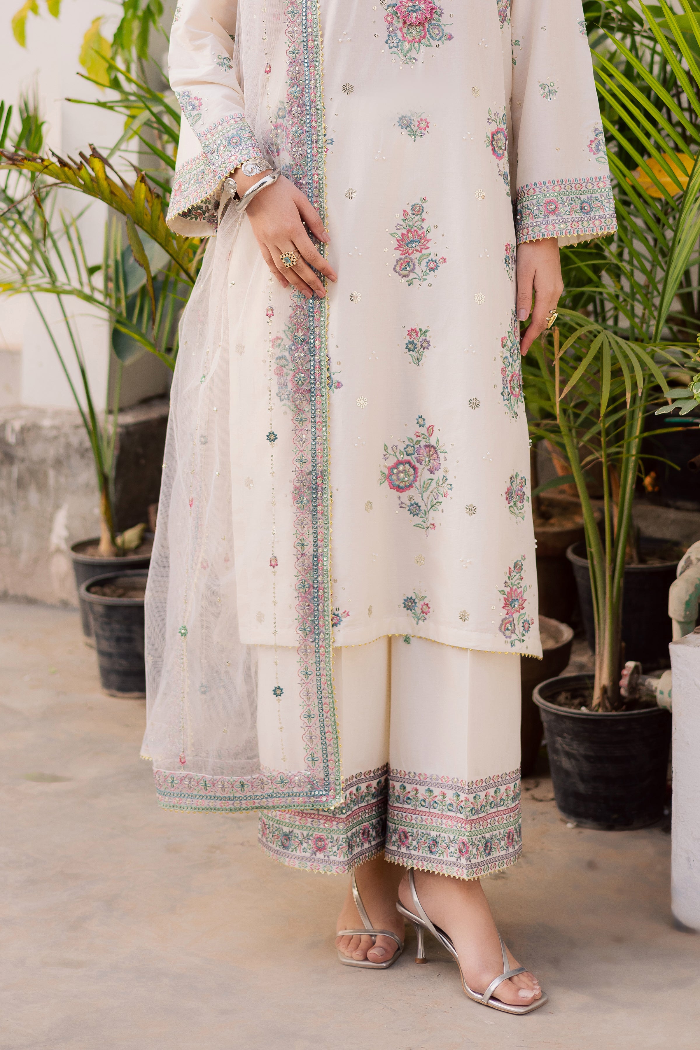  Zarkhuba 3Pc - Festive Embroidered Lawn BATIKEID2026  BATIK   XS / White Swan / Pima Lawn-S / White Swan / Pima Lawn-M / White Swan / Pima Lawn-L / White Swan / Pima Lawn-XL / White Swan / Pima Lawn