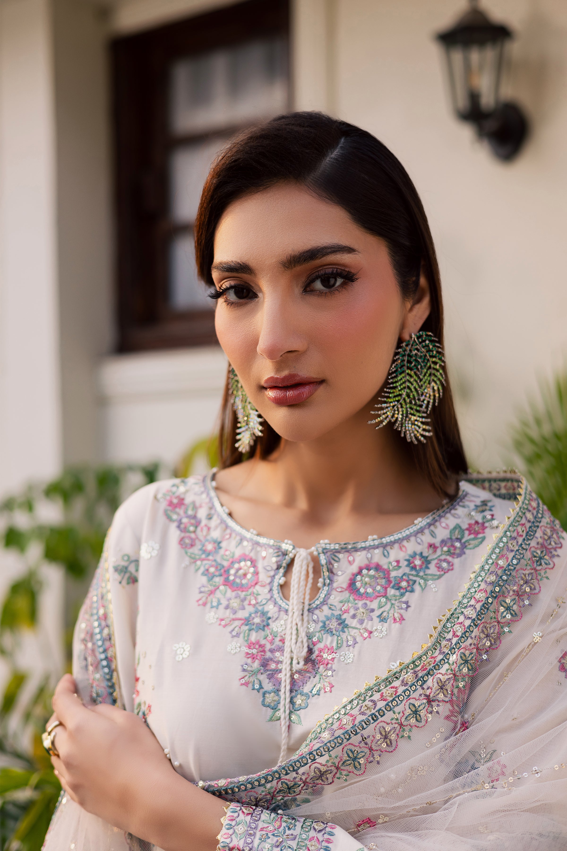  Zarkhuba 3Pc - Festive Embroidered Lawn BATIKEID2026  BATIK   XS / White Swan / Pima Lawn-S / White Swan / Pima Lawn-M / White Swan / Pima Lawn-L / White Swan / Pima Lawn-XL / White Swan / Pima Lawn