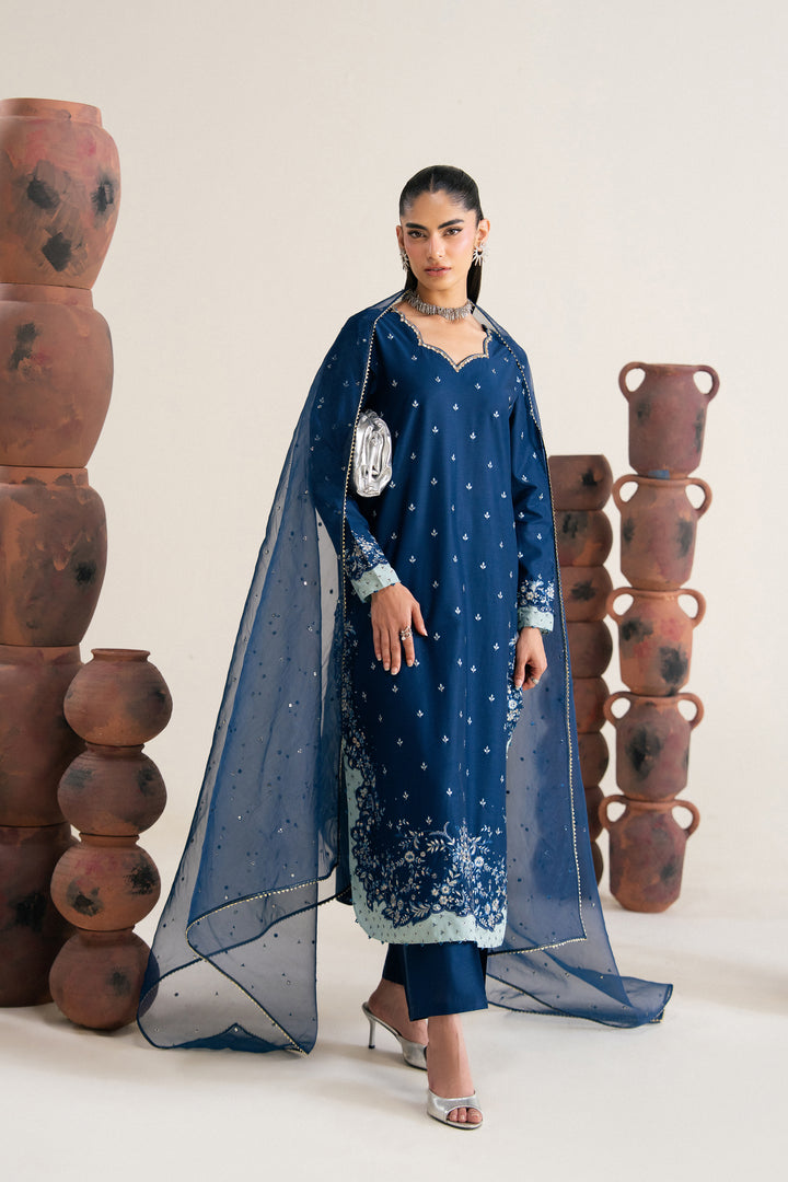  Zaviyaa 3Pc - Festive Eid Pret BATIKSS26  BATIK   XS / Royal Blue / Giza-S / Royal Blue / Giza-M / Royal Blue / Giza-L / Royal Blue / Giza-XL / Royal Blue / Giza