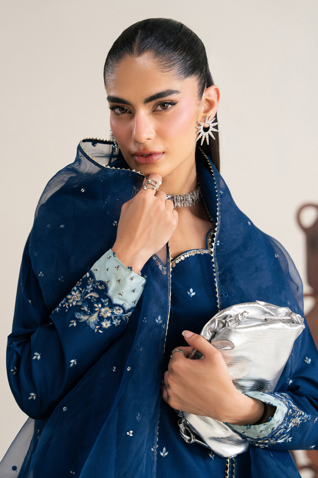  Zaviyaa 3Pc - Festive Eid Pret BATIKSS26  BATIK   XS / Royal Blue / Giza-S / Royal Blue / Giza-M / Royal Blue / Giza-L / Royal Blue / Giza-XL / Royal Blue / Giza