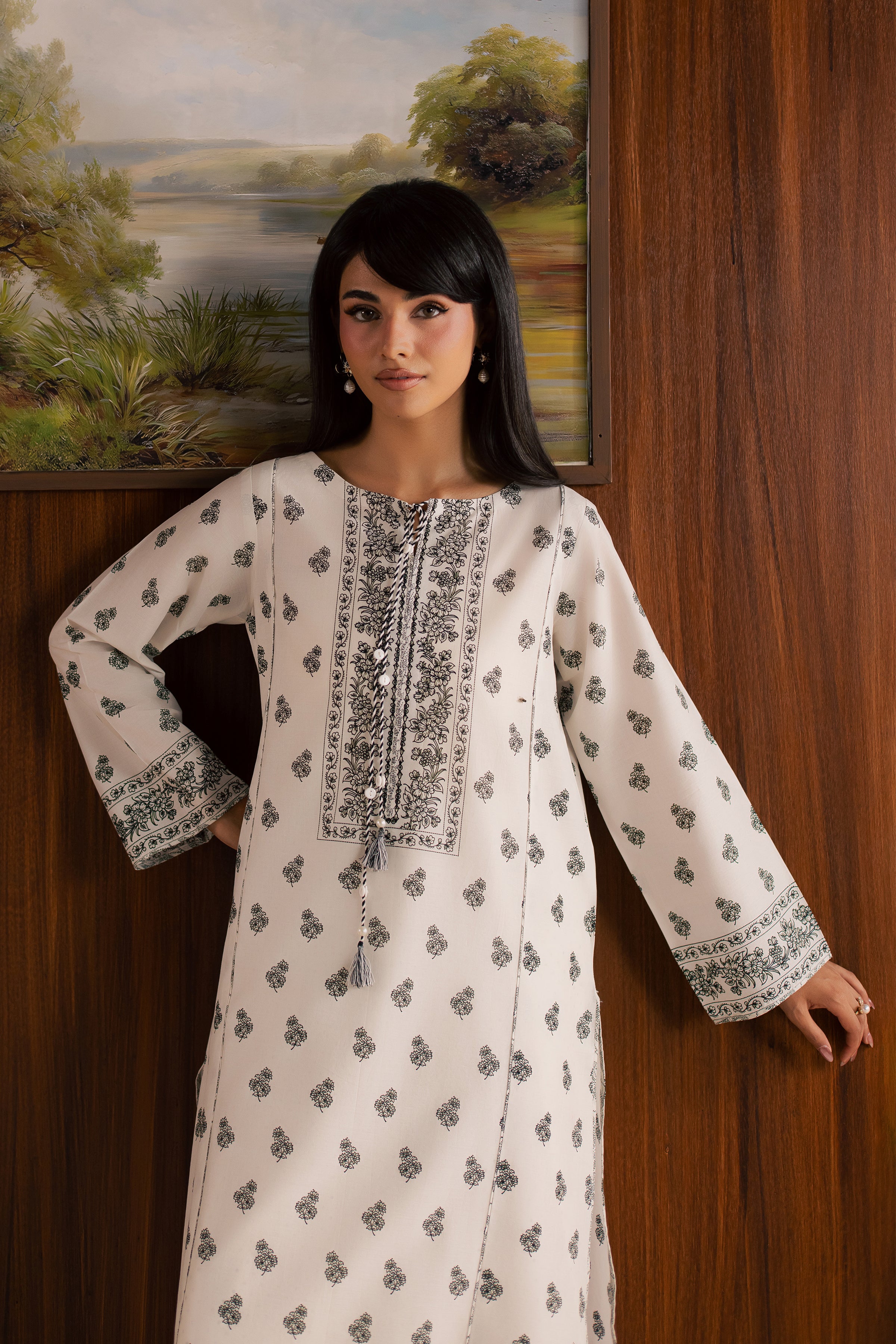  Zoyee 2Pc - Printed Lawn Dress BATIKSS26  BATIK   XS / Off White / Lawn-S / Off White / Lawn-M / Off White / Lawn-L / Off White / Lawn-XL / Off White / Lawn