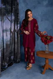 Cherry Charm 2Pc - Embroidered Lawn Dress - BATIK