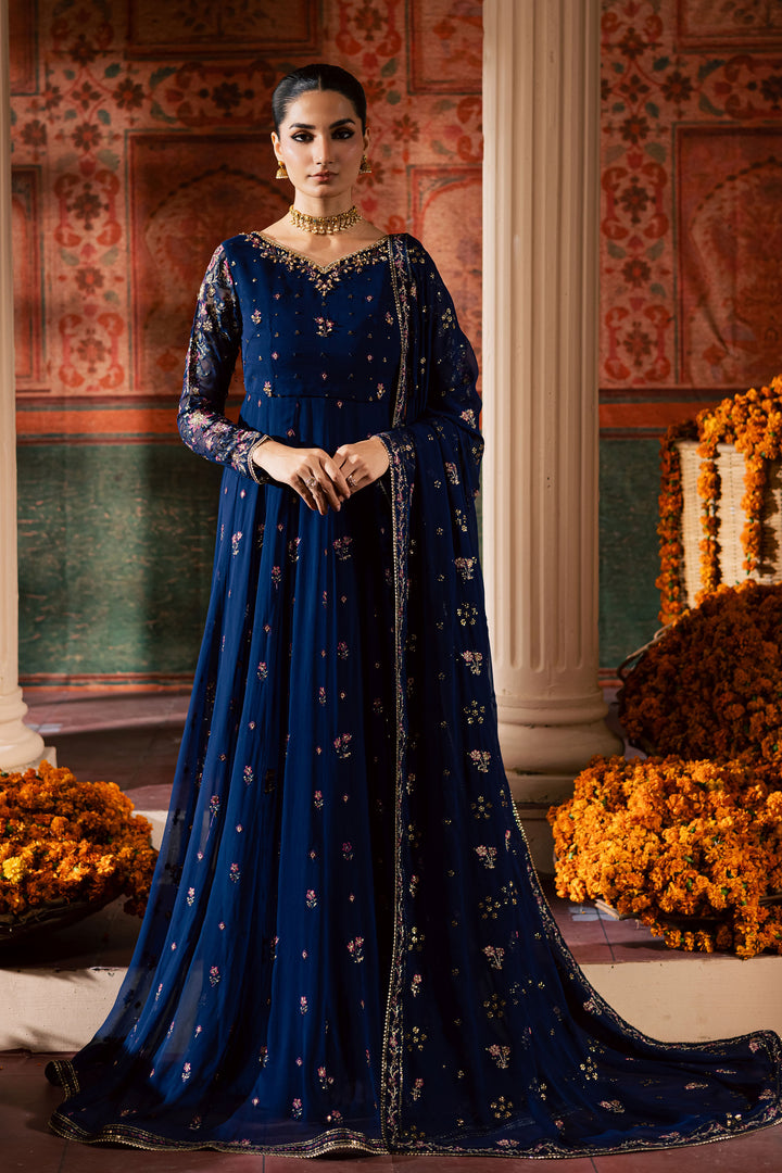 Earliblue 3Pc - Chiffon Wedding Frock