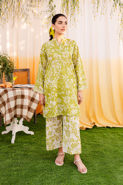 Garden Green 2Pc - Printed Lawn Dress - BATIK