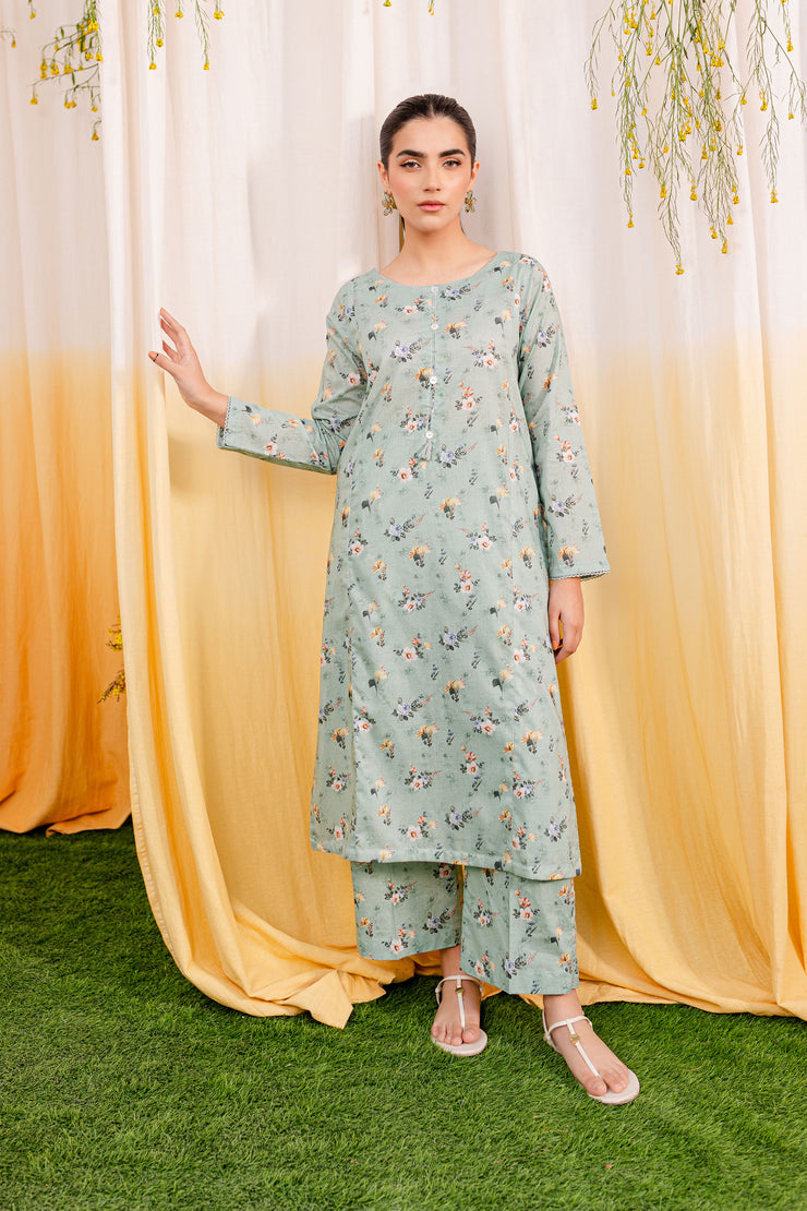 Gakasi 2Pc - Printed Lawn Dress - BATIK