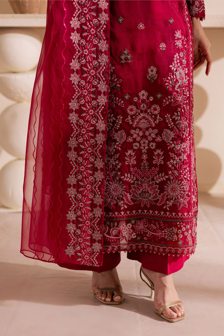 Gulshan Zara 3Pc - Embroidered Luxe Pret