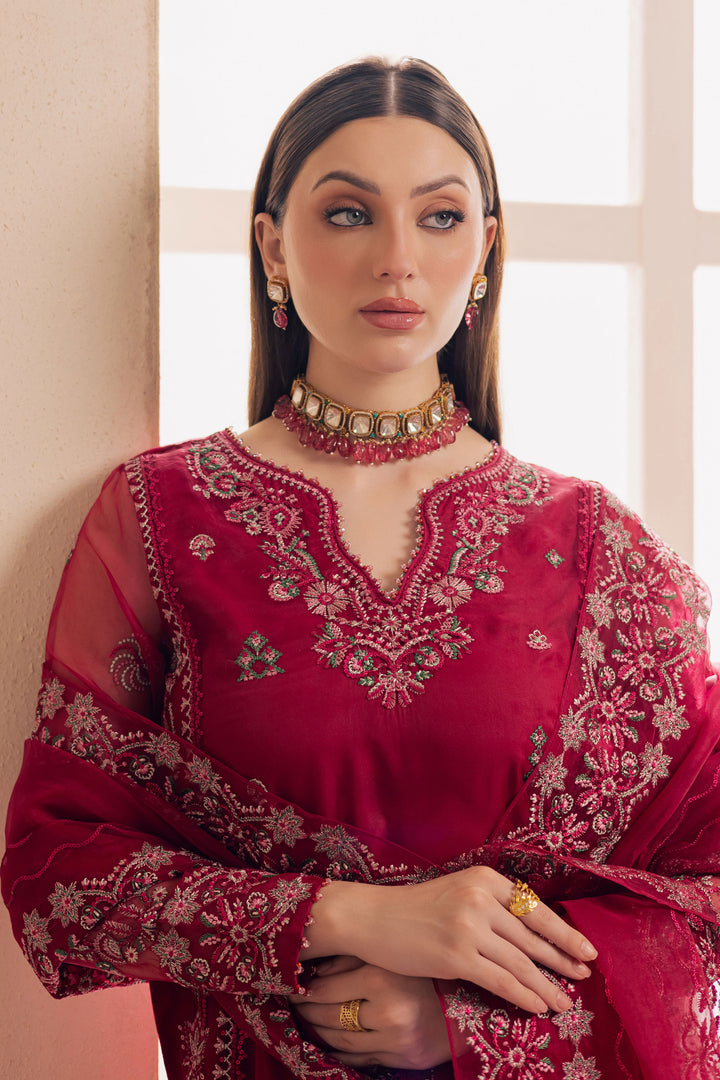 Gulshan Zara 3Pc - Embroidered Luxe Pret