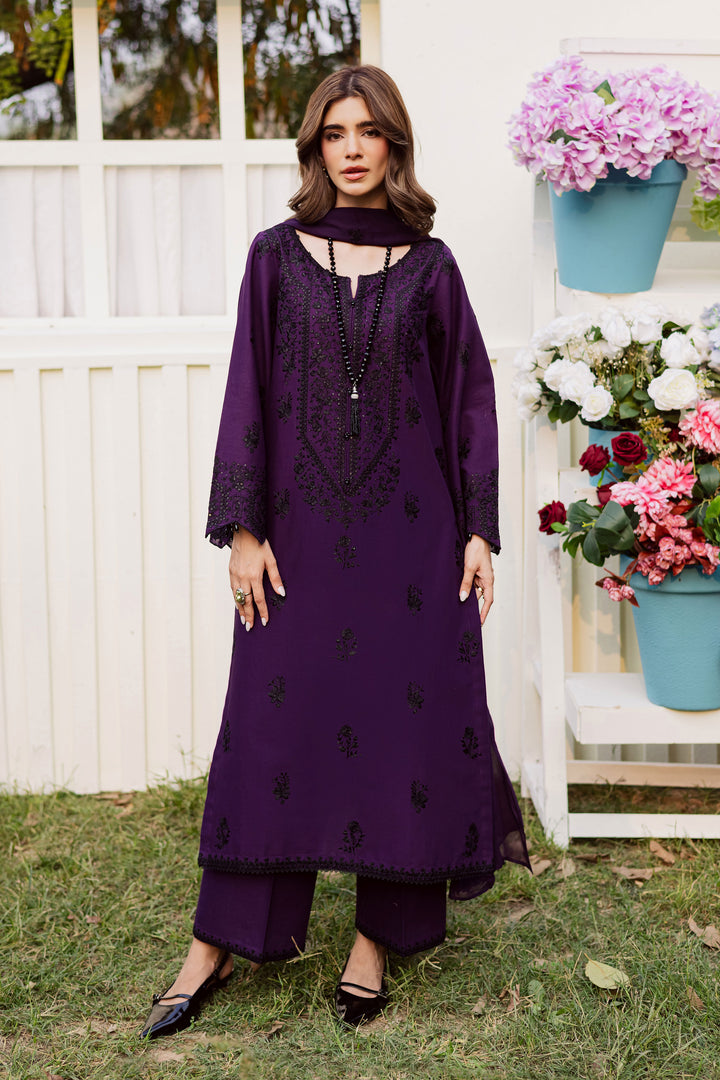Jimmy 3Pc - Embroidered Khaddar Dress