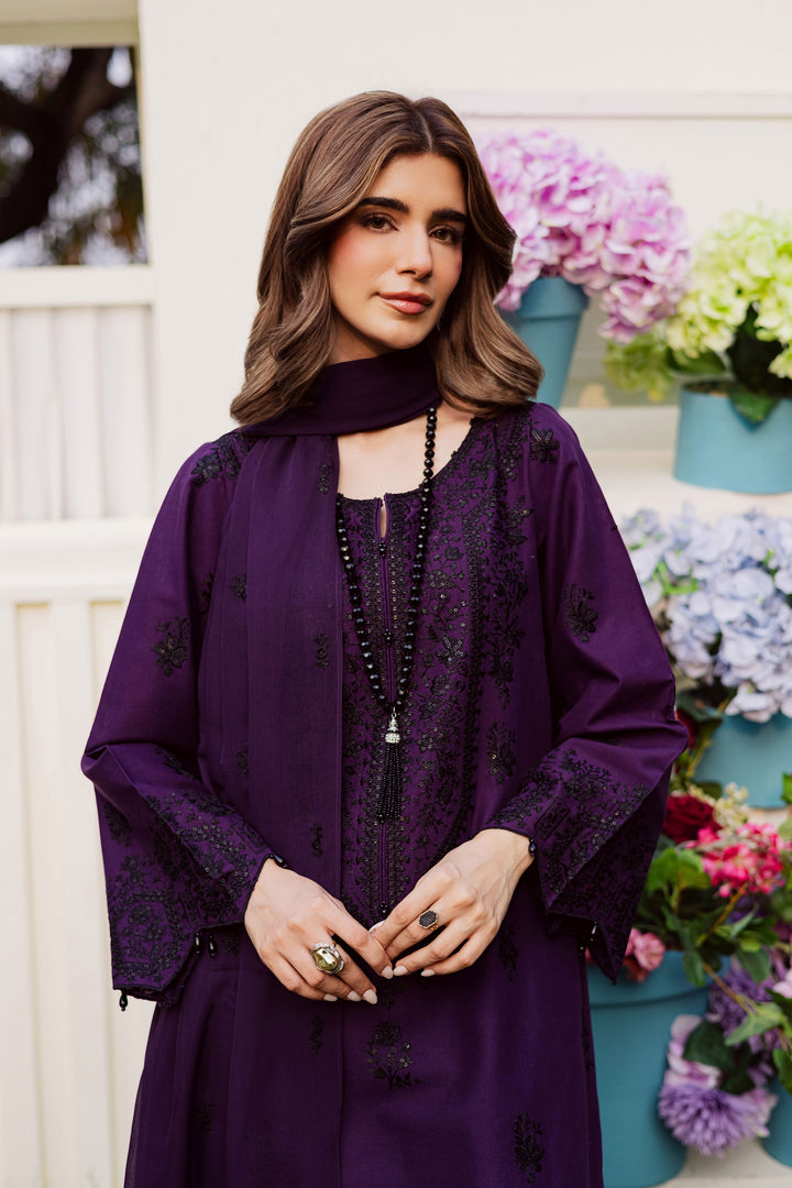 Jimmy 3Pc - Embroidered Khaddar Dress