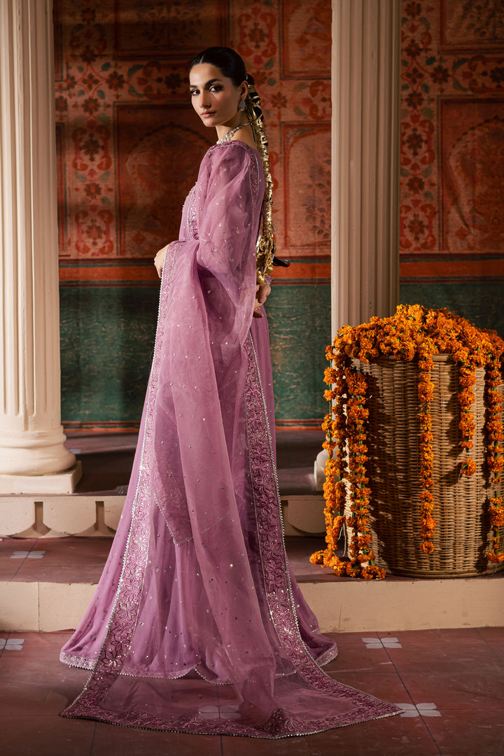 Mauve Muse 3Pc - Chiffon Wedding Frock