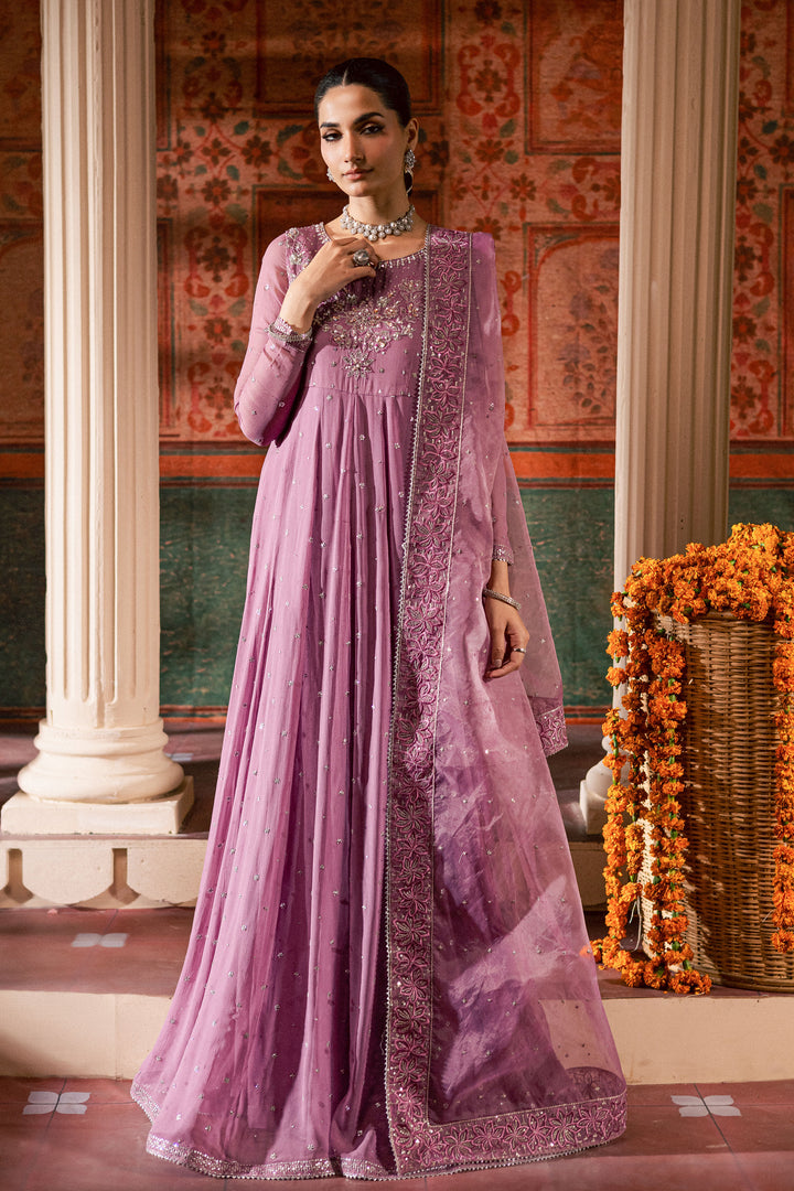 Mauve Muse 3Pc - Chiffon Wedding Frock
