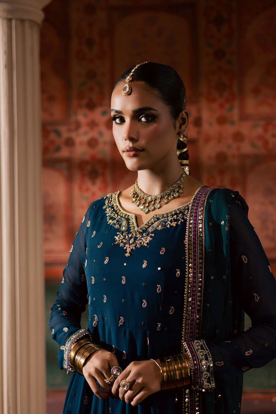 Mor Pankh 3Pc - Chiffon Wedding Frock