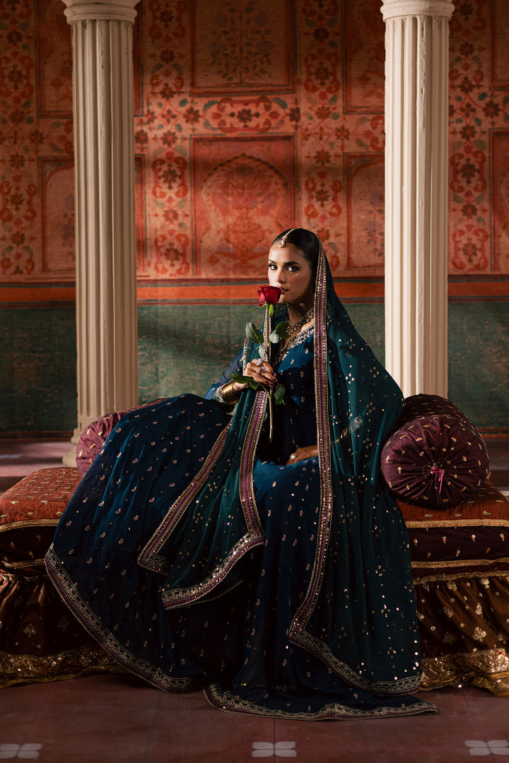 Mor Pankh 3Pc - Chiffon Wedding Frock