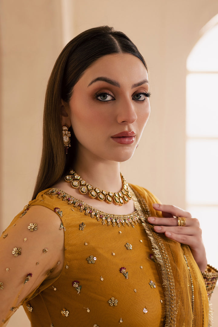 Noura 3Pc - Embroidered Luxe Pret
