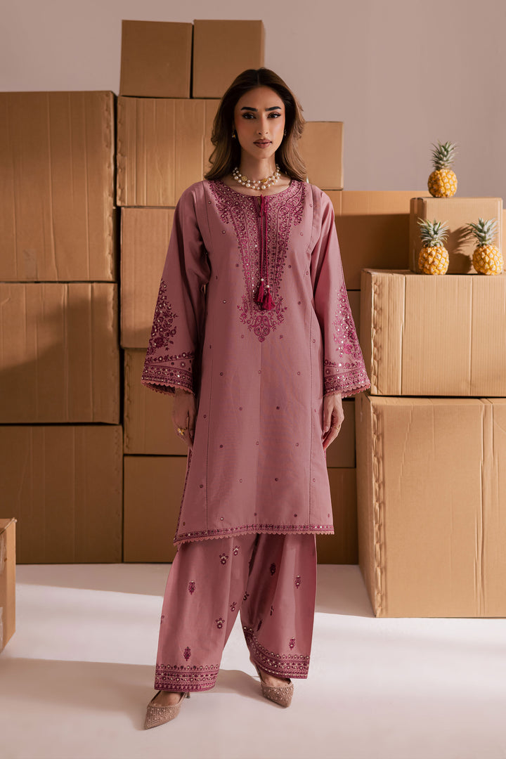Roop 2Pc - Embroidered Khaddar Dress