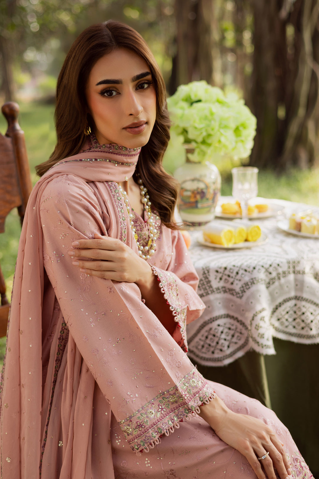 Taffy Pie 3Pc - Embroidered Khaddar Dress