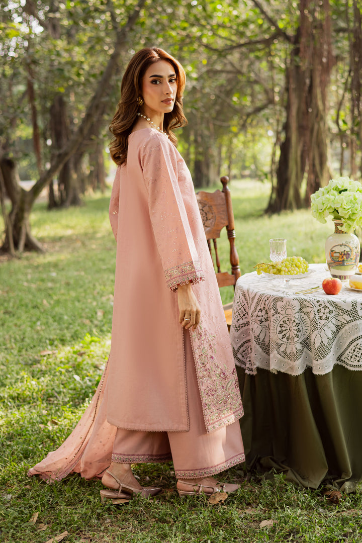 Taffy Pie 3Pc - Embroidered Khaddar Dress