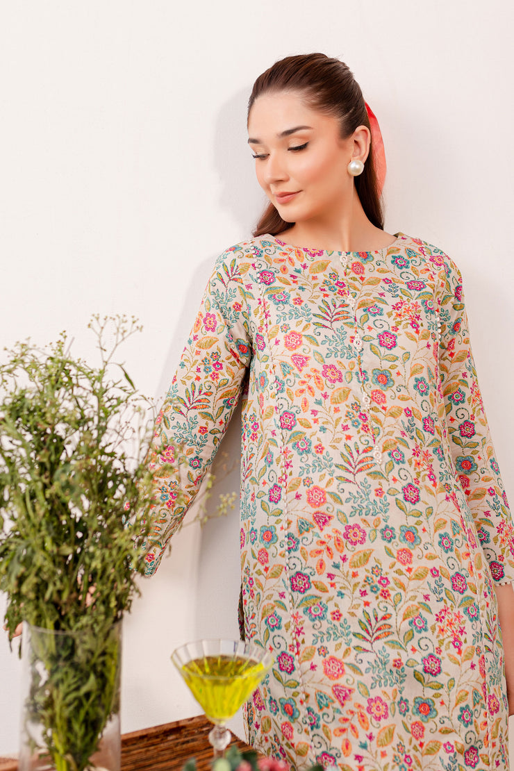 Teresa 2Pc - Printed Lawn Dress - BATIK