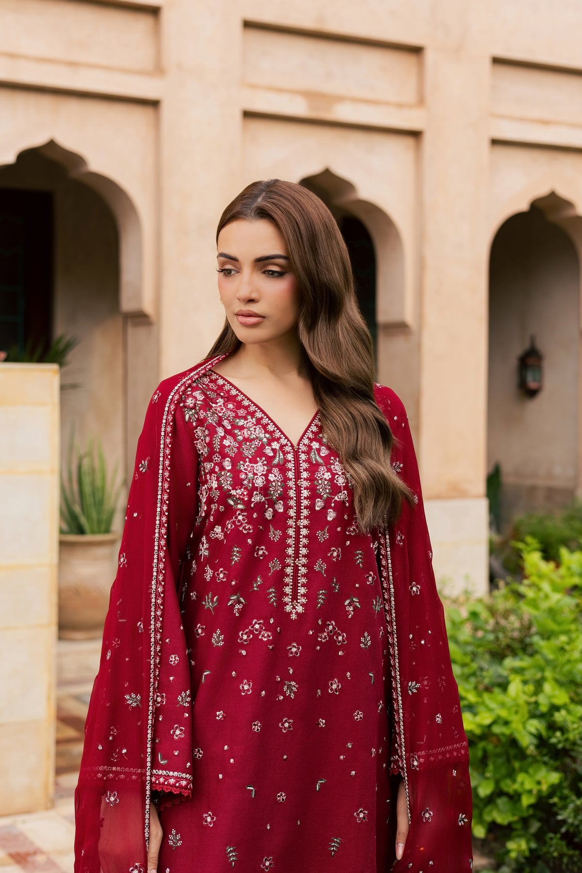Ruby Araasta 3Pc - Embroidered Khaddar Pret