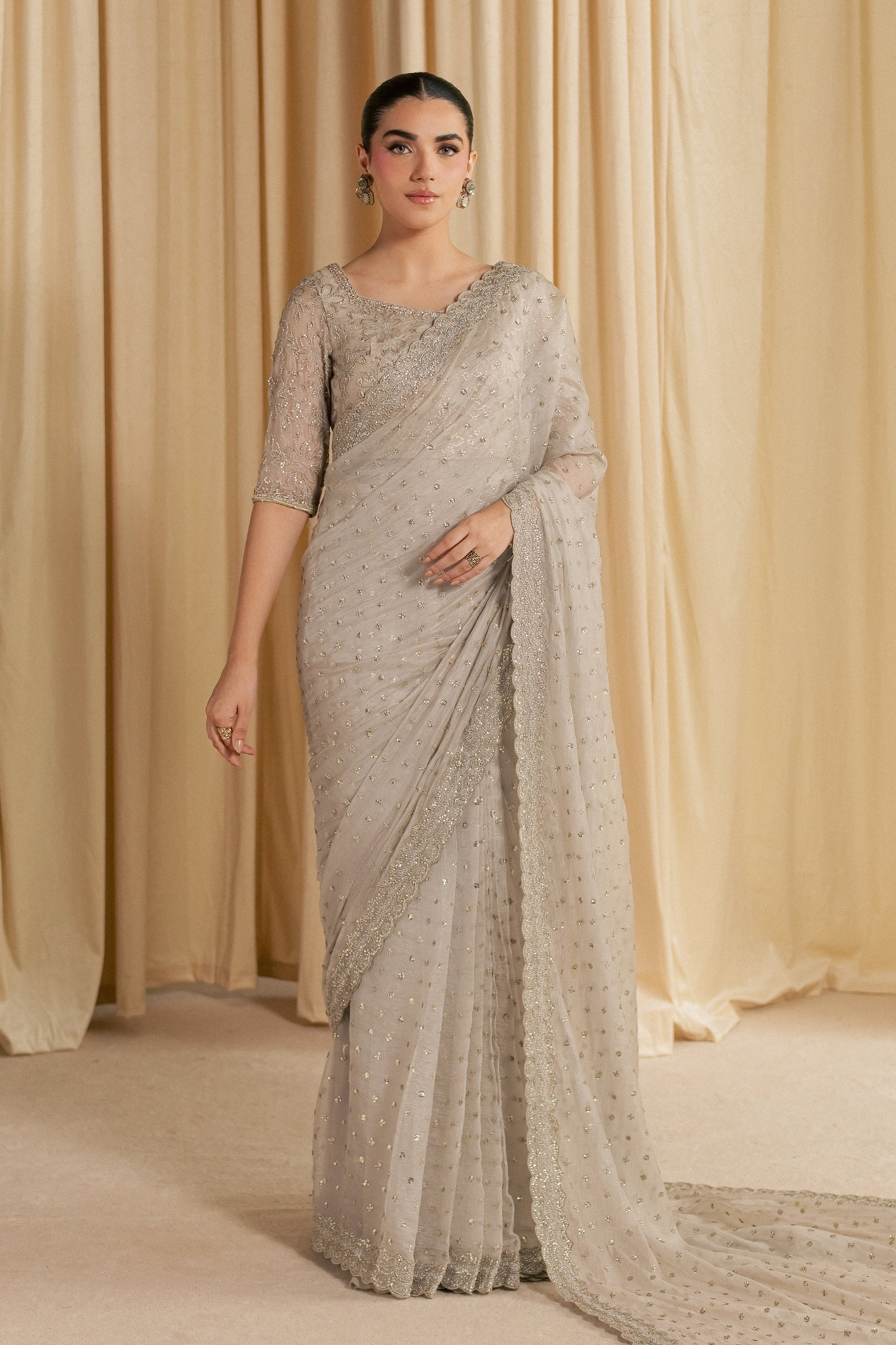 Khuwab Sarree 3Pc - Festive Luxe Pret