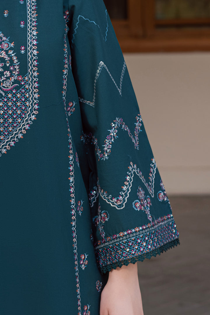 Wafer 2Pc - Embroidered Khaddar Dress