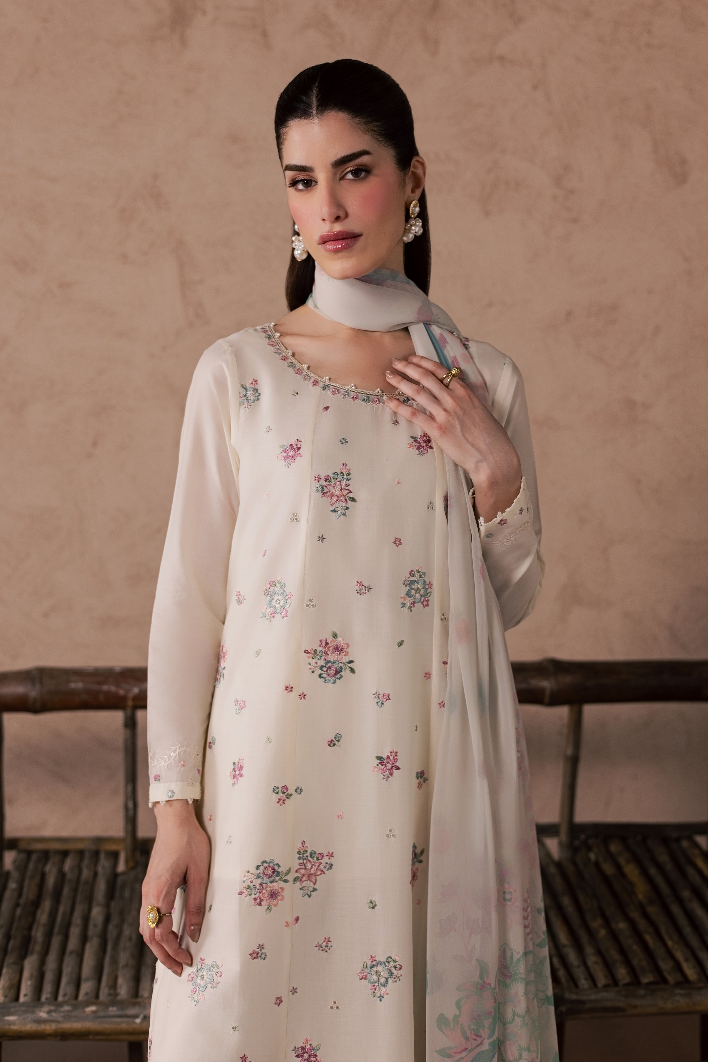 Zubariya 3Pc - Embroidered Lawn Dress