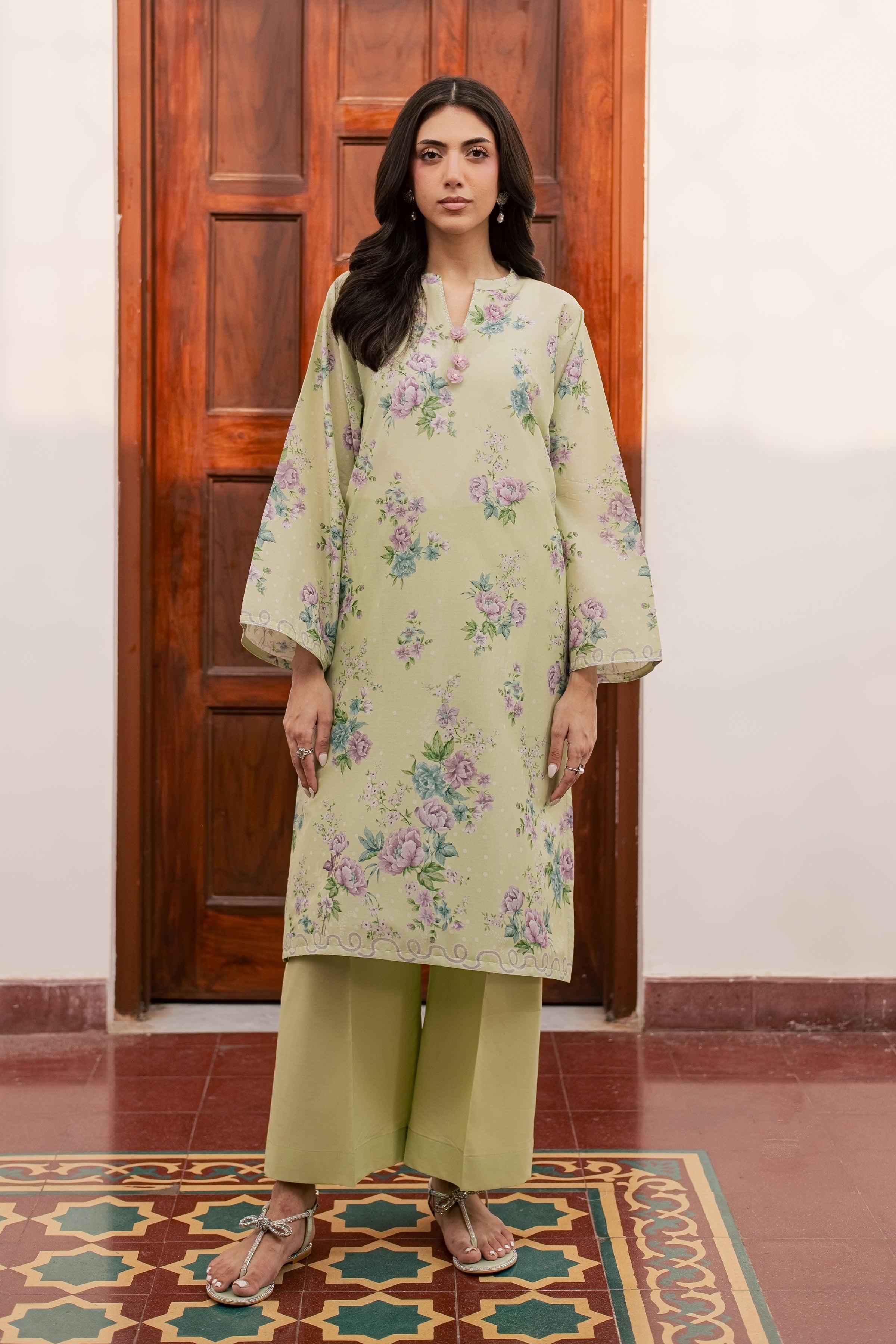 Steffi 2Pc - Printed Lawn Dress