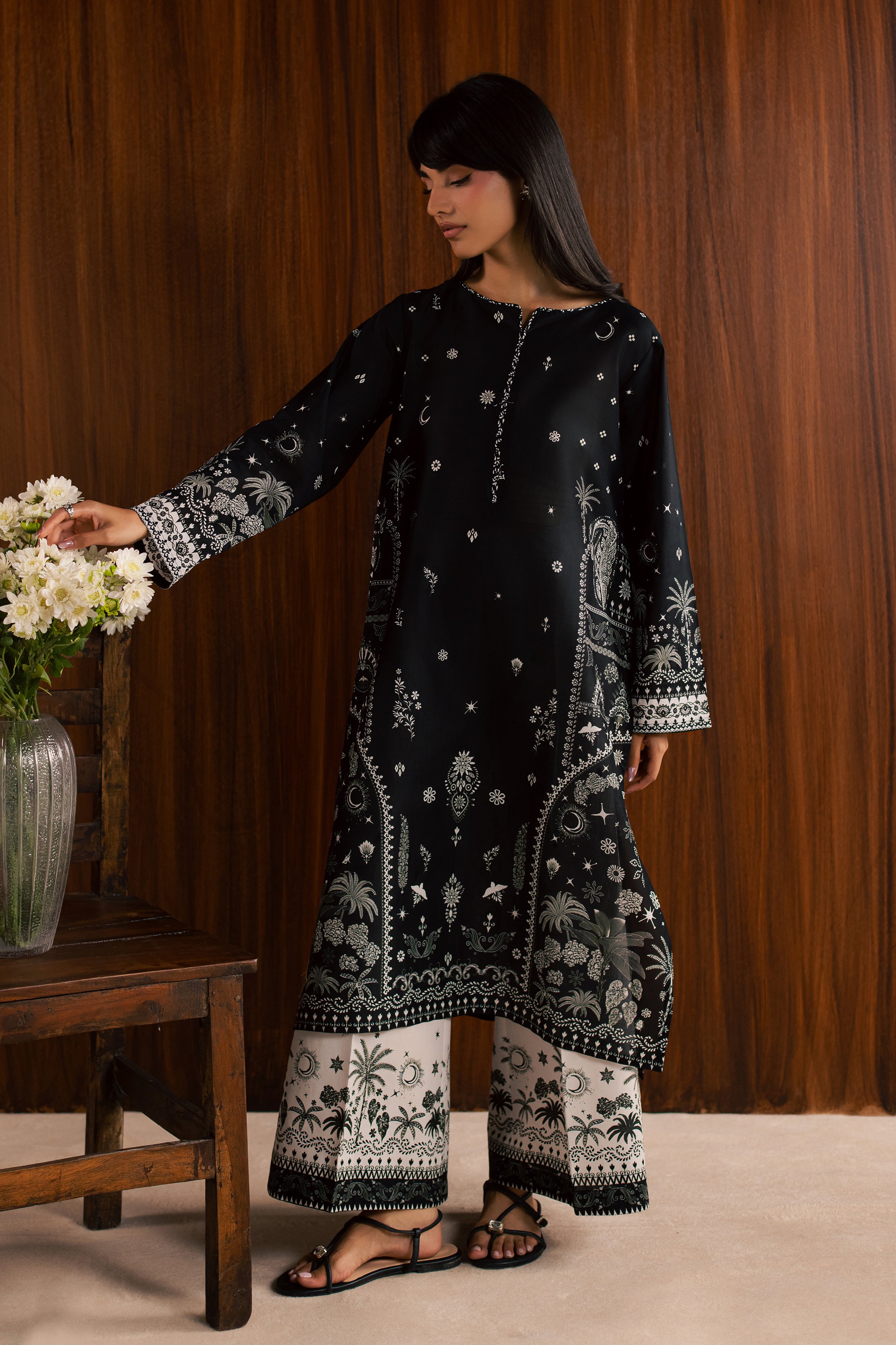 Katy 2Pc - Printed Lawn Dress