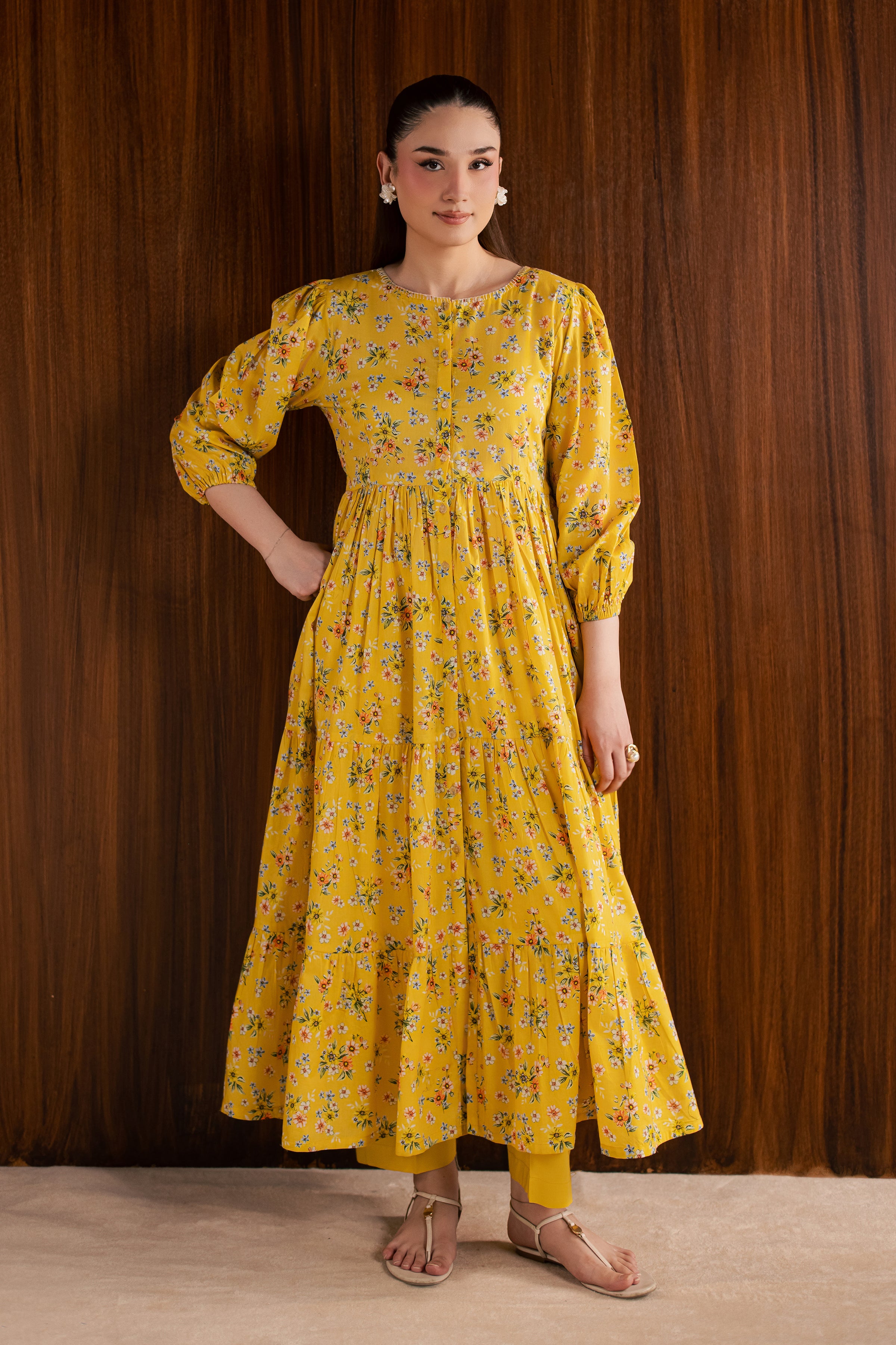 Butter Cup 2Pc - Printed Lawn Dress