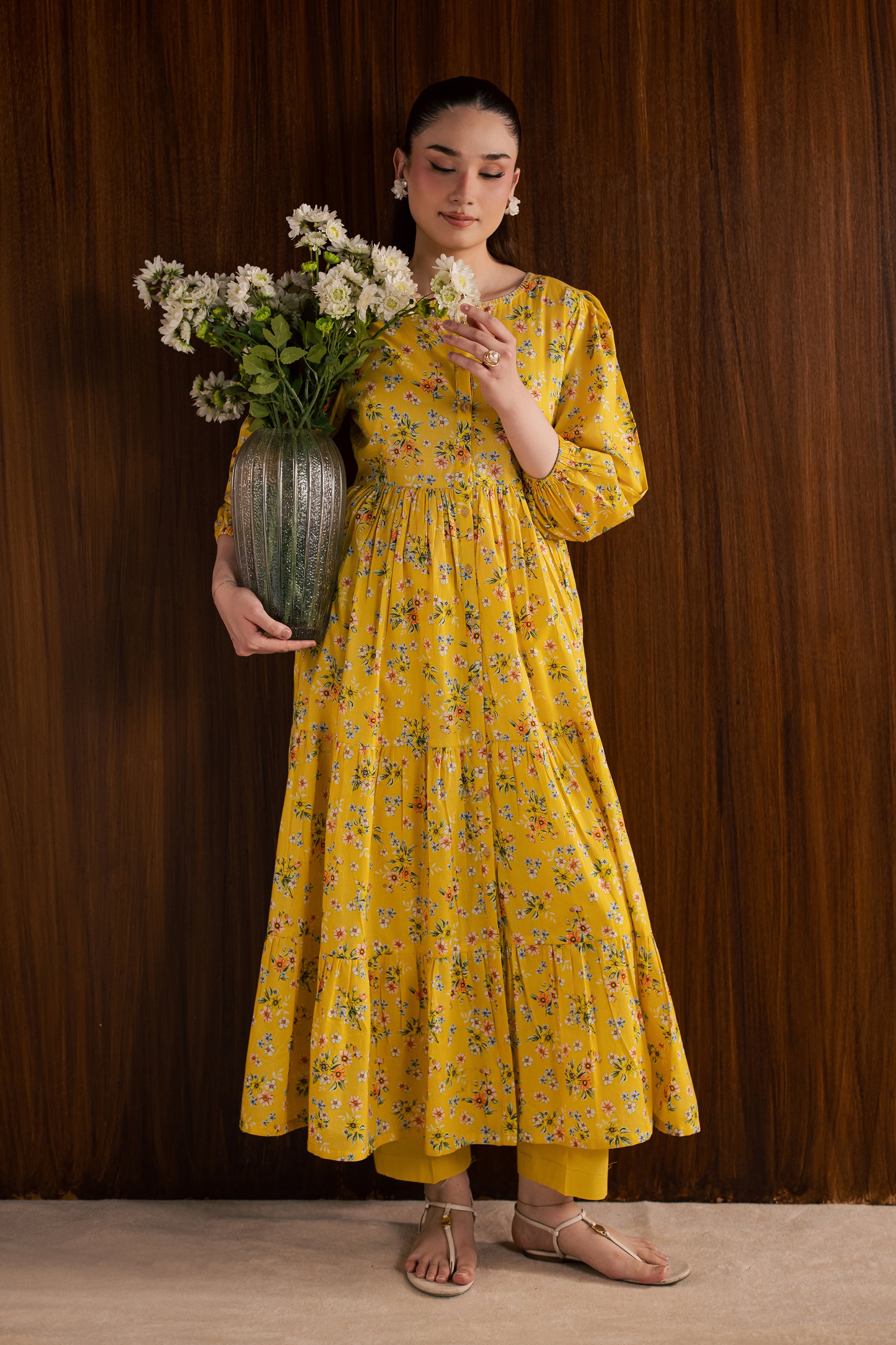 Butter Cup 2Pc - Printed Lawn Dress