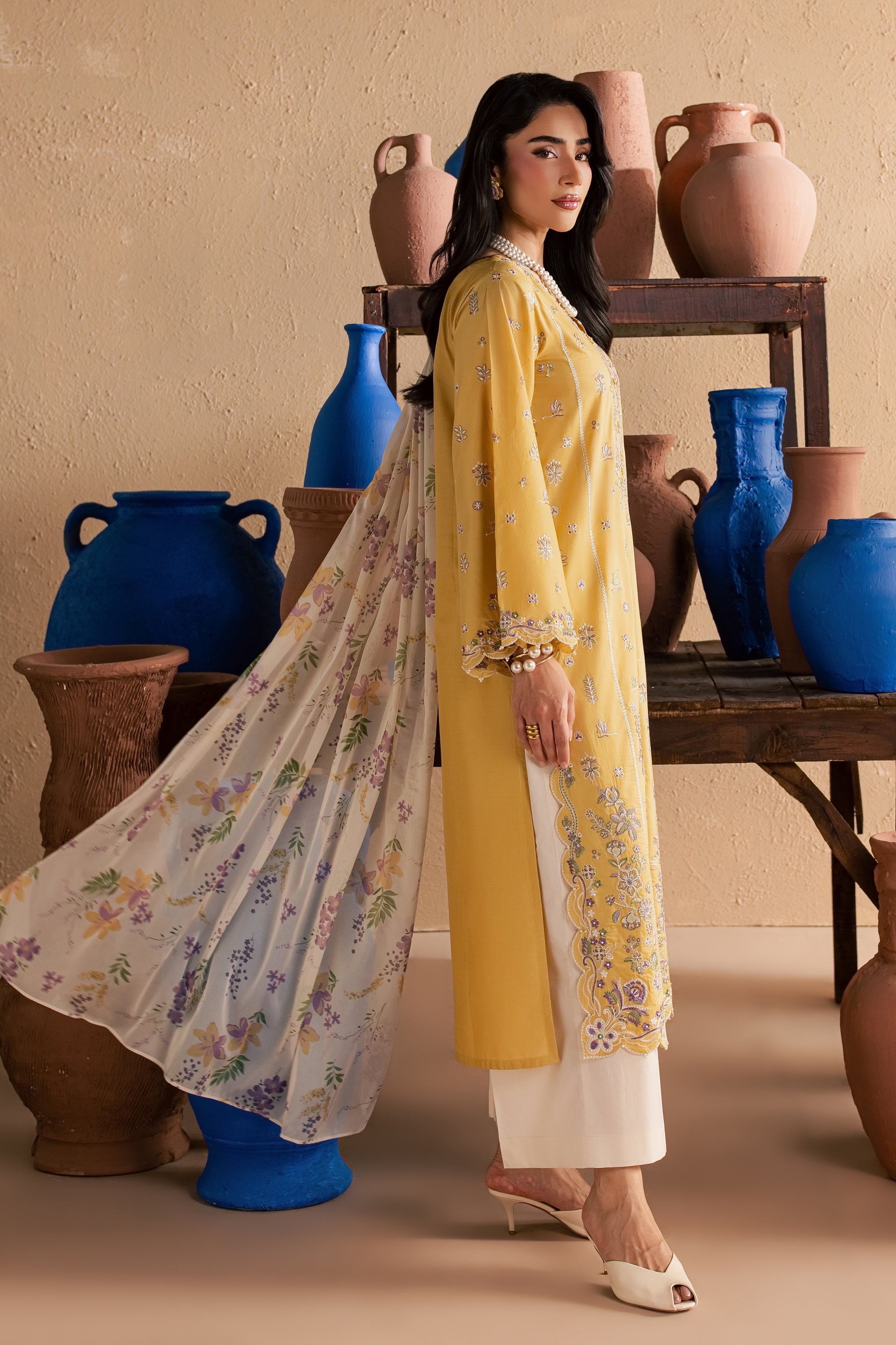 Miren 3Pc - Festive Embroidered Lawn