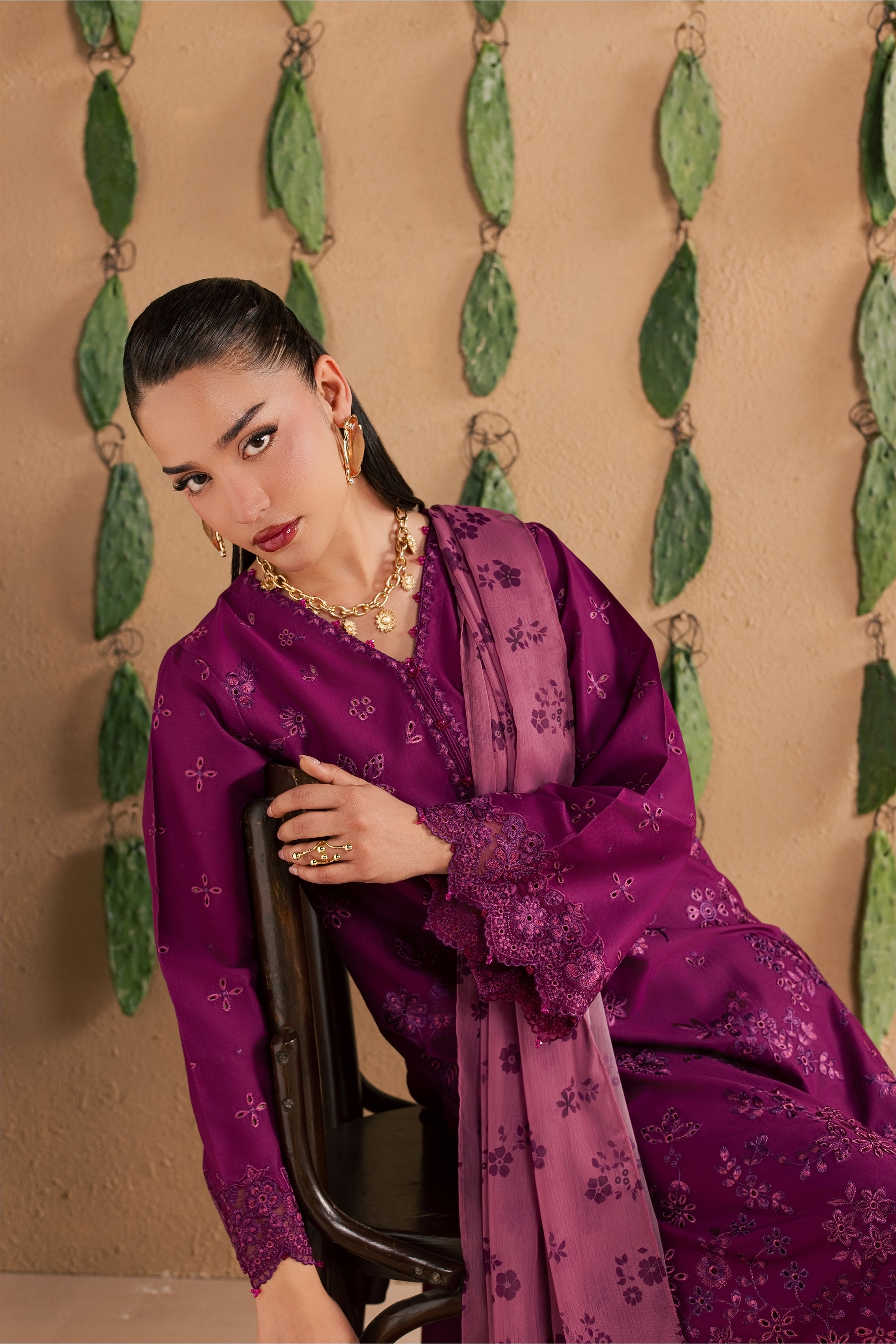Feeha 3Pc - Luxury Embroidered Lawn