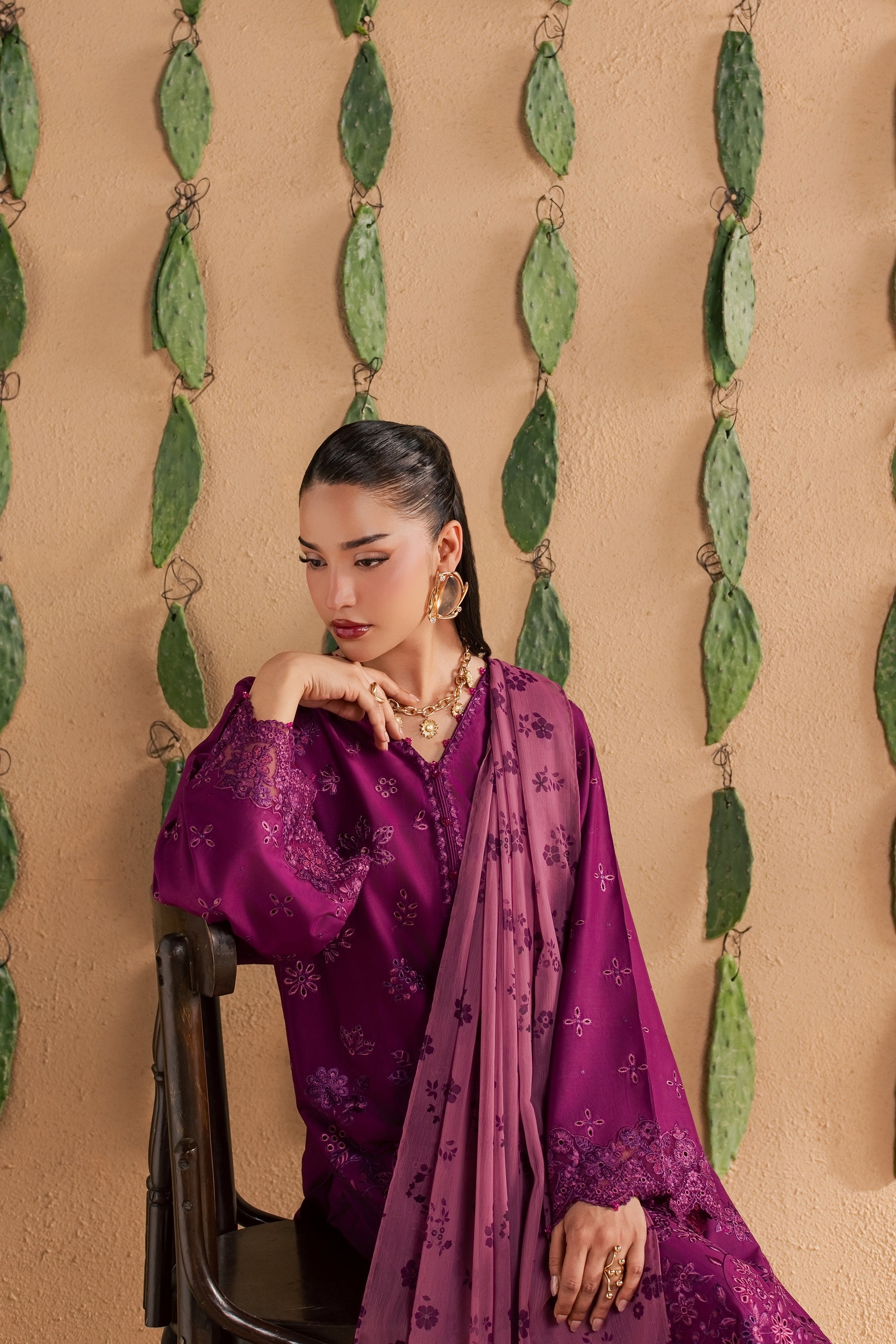 Feeha 3Pc - Luxury Embroidered Lawn