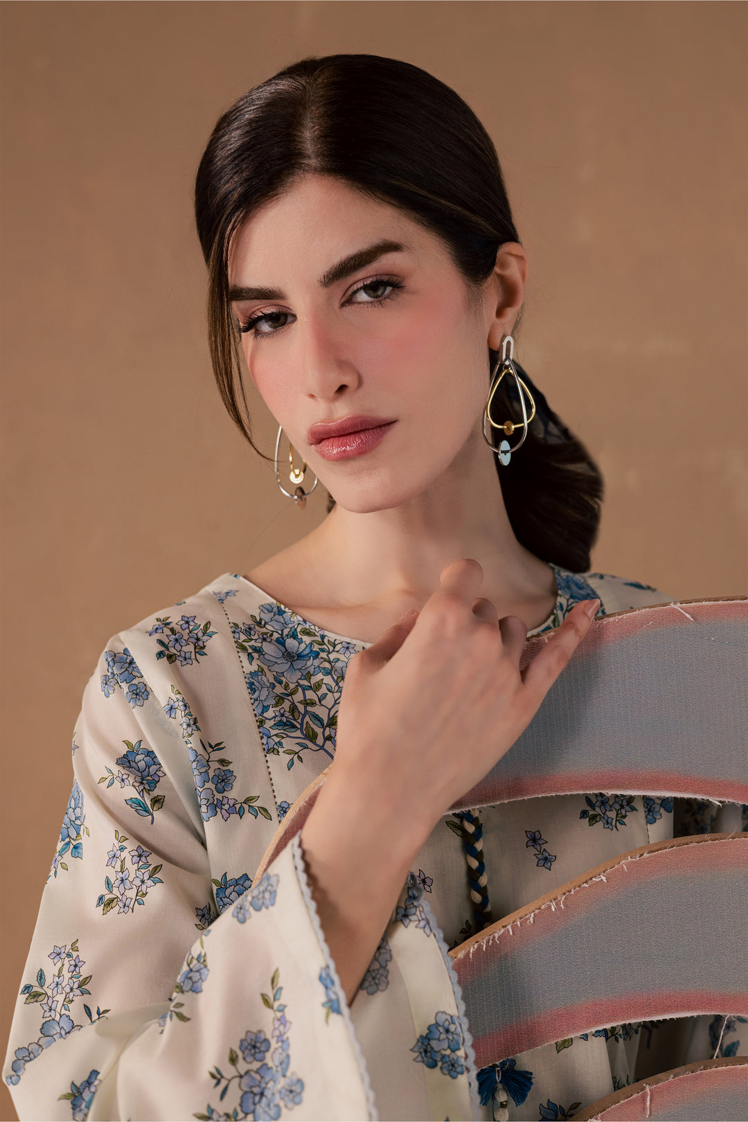 White Elsa 2Pc - Printed Lawn Dress