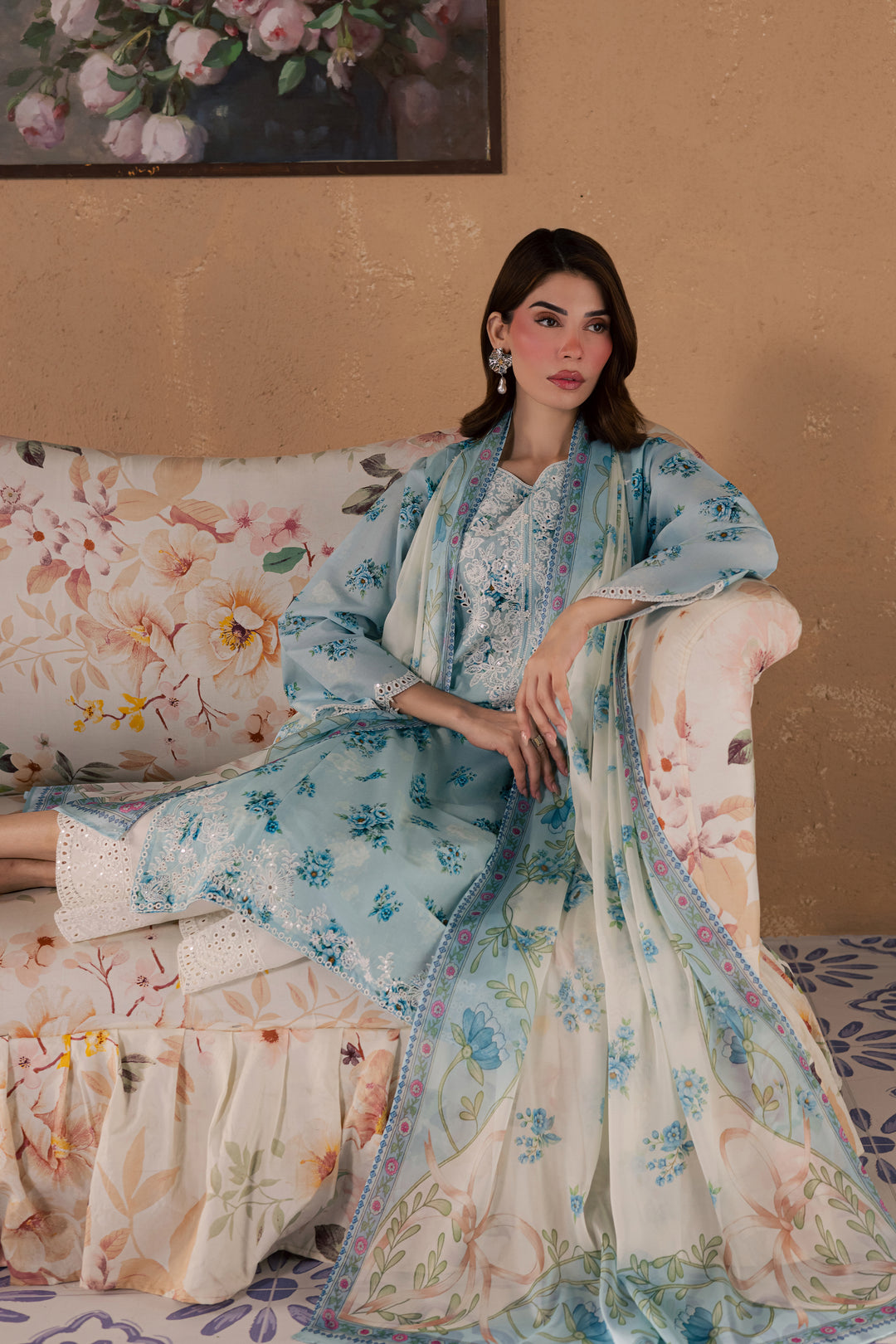 Gojo 3Pc - Printed Lawn Dress