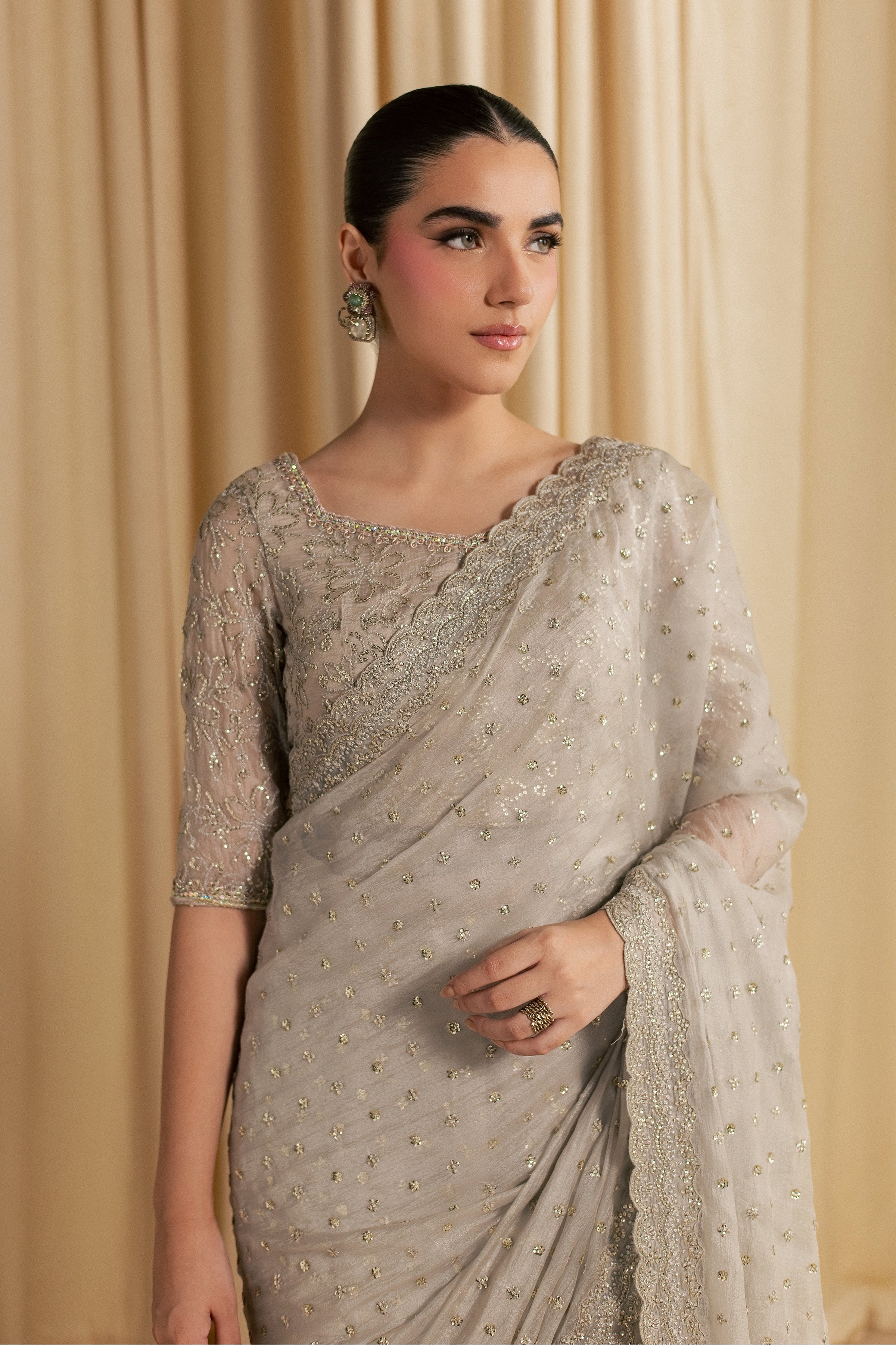 Khuwab Sarree 3Pc - Festive Luxe Pret