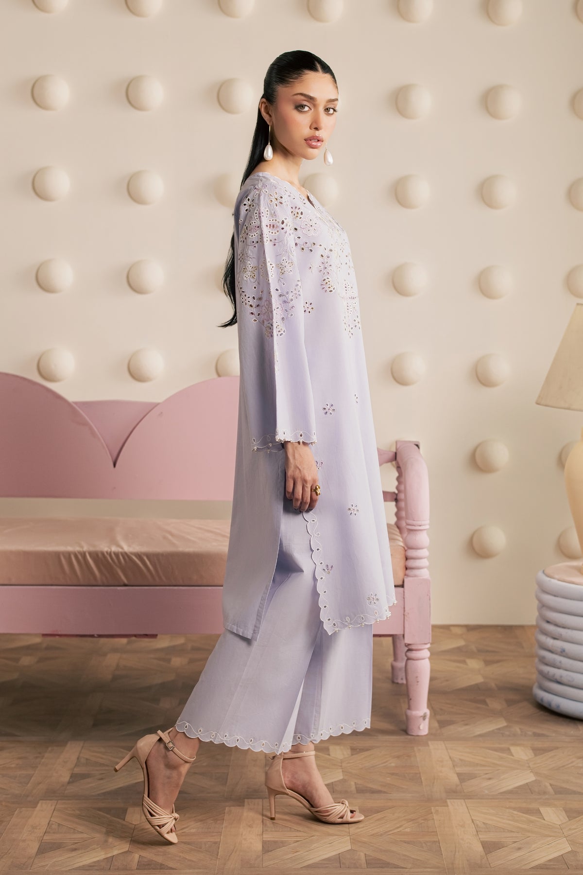 Lavender Bliss 2Pc - Embroidered Cambric Pret