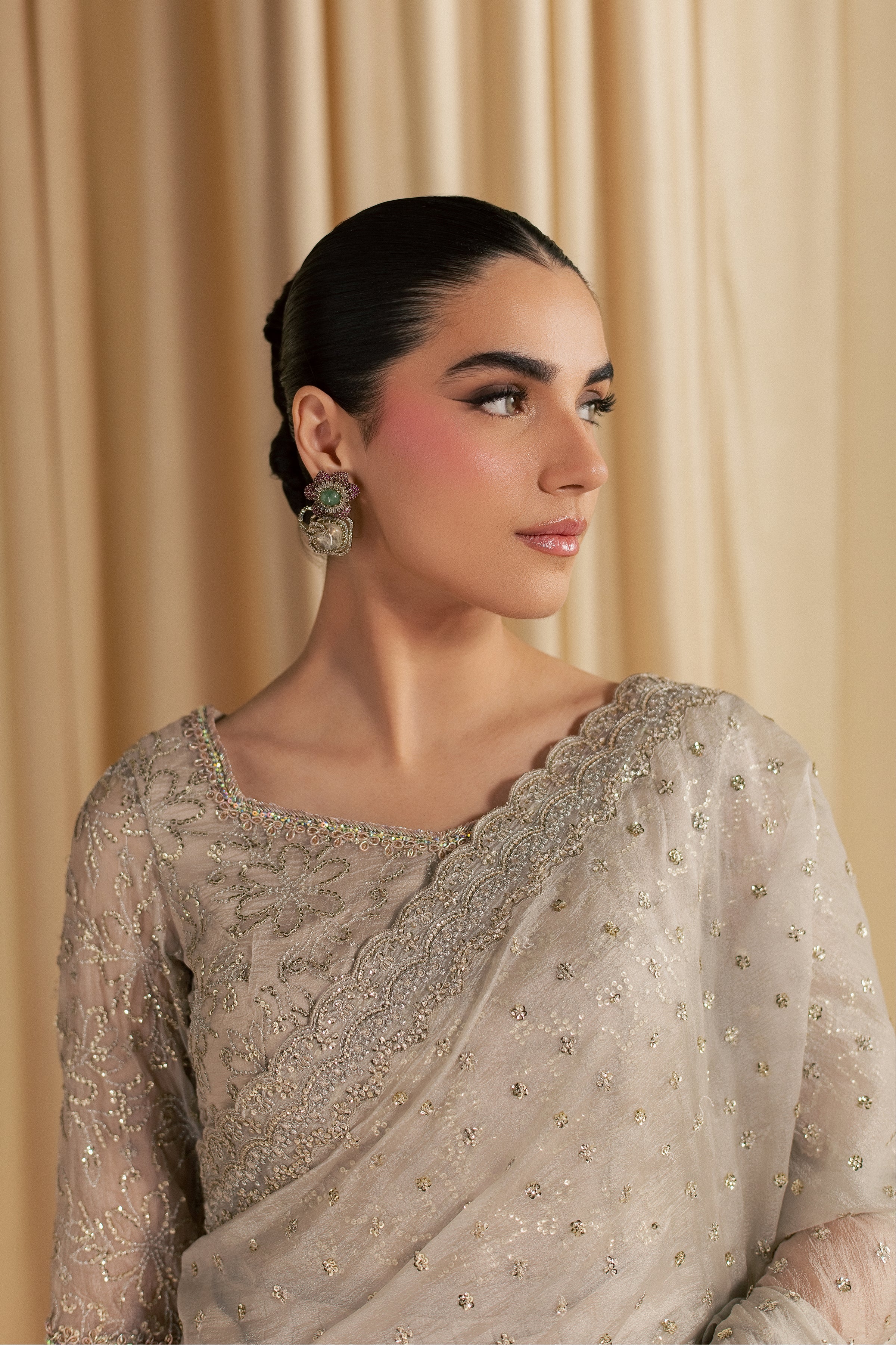 Khuwab Sarree 3Pc - Festive Luxe Pret