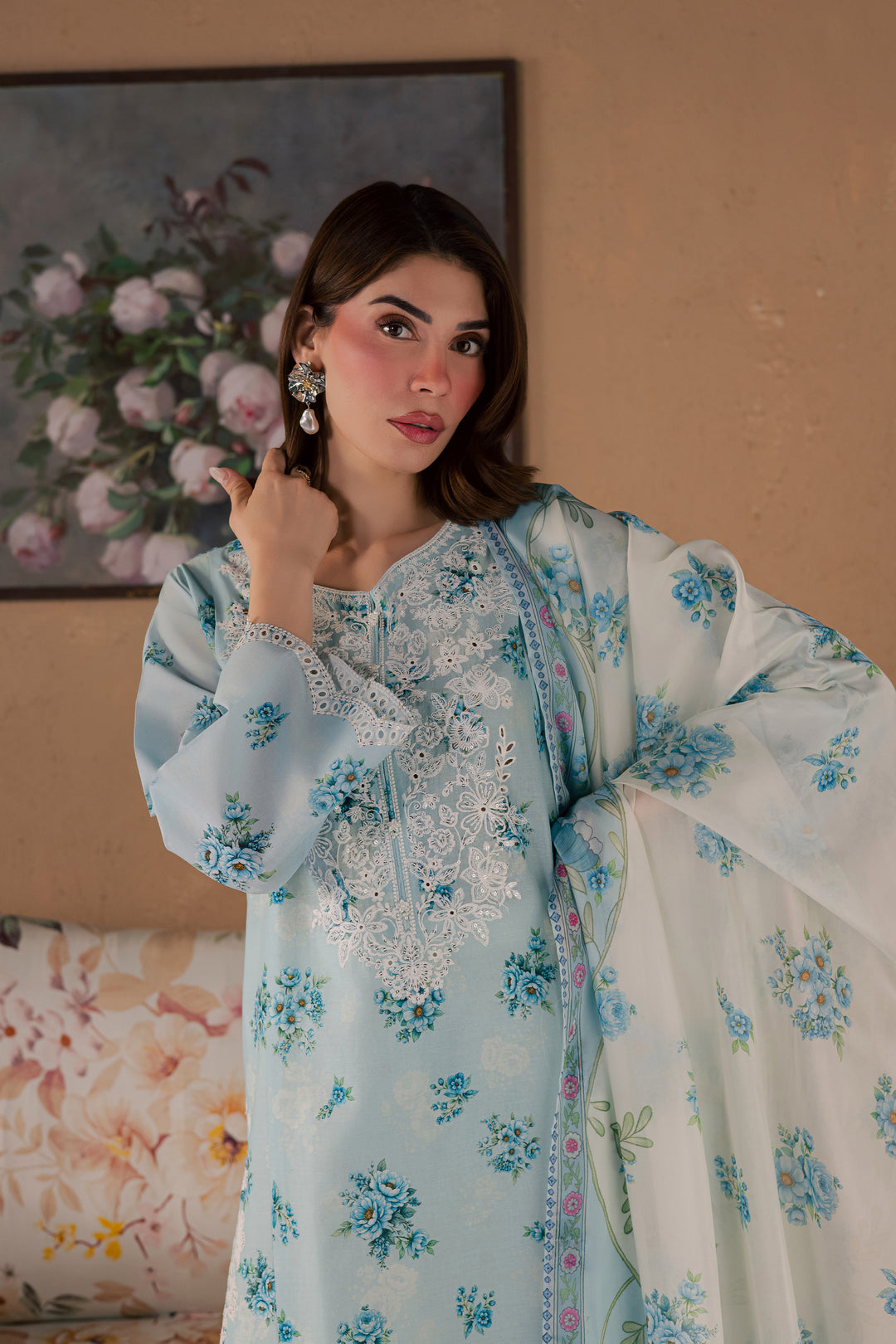 Gojo 3Pc - Printed Lawn Dress