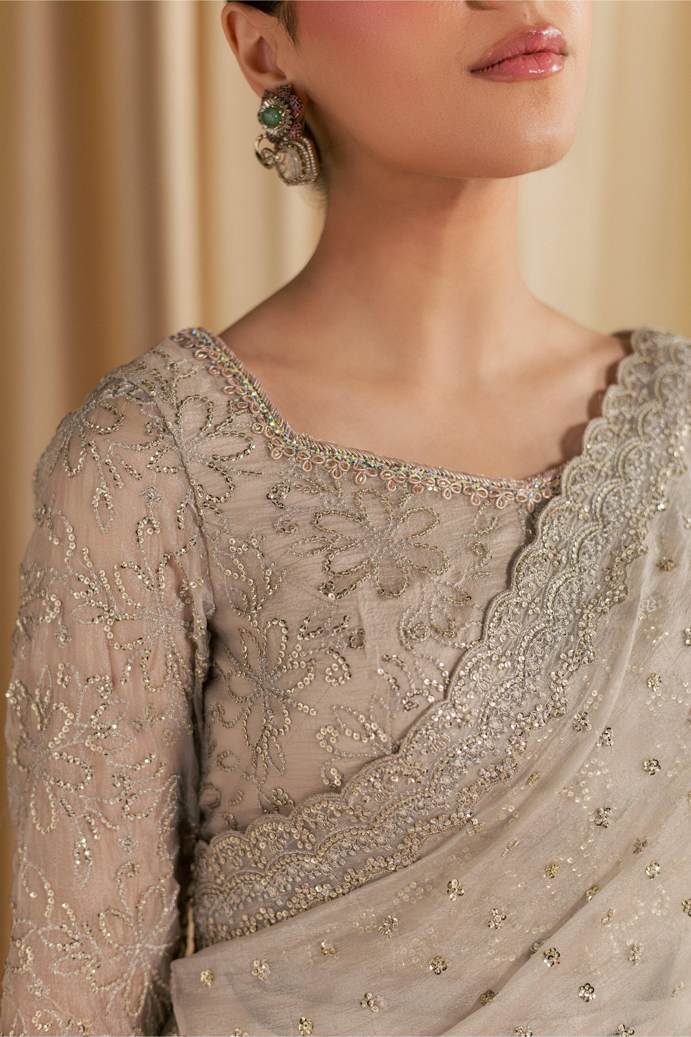 Khuwab Sarree 3Pc - Festive Luxe Pret